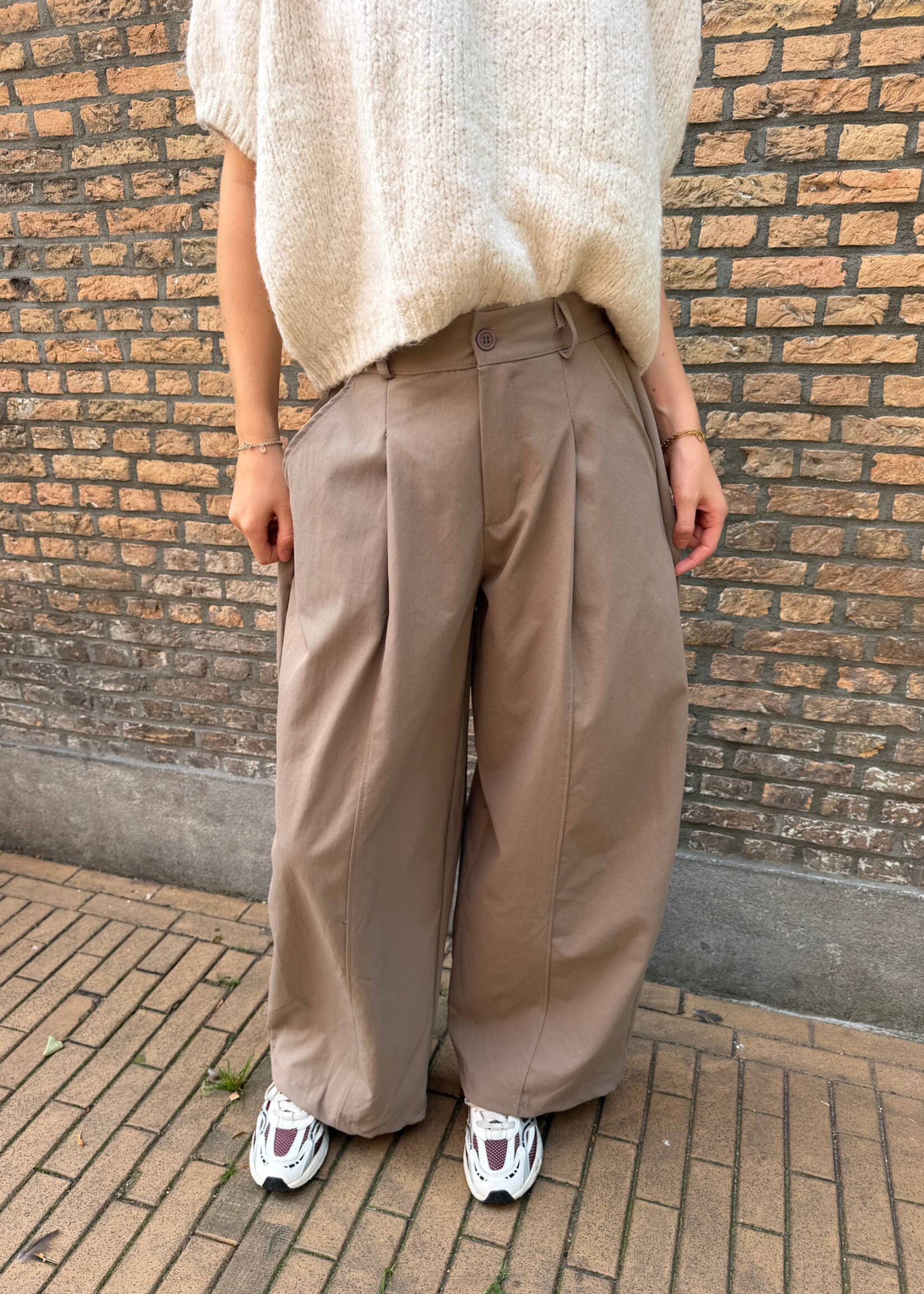 Flo Boutique Balloon Pants Marlien Taupe