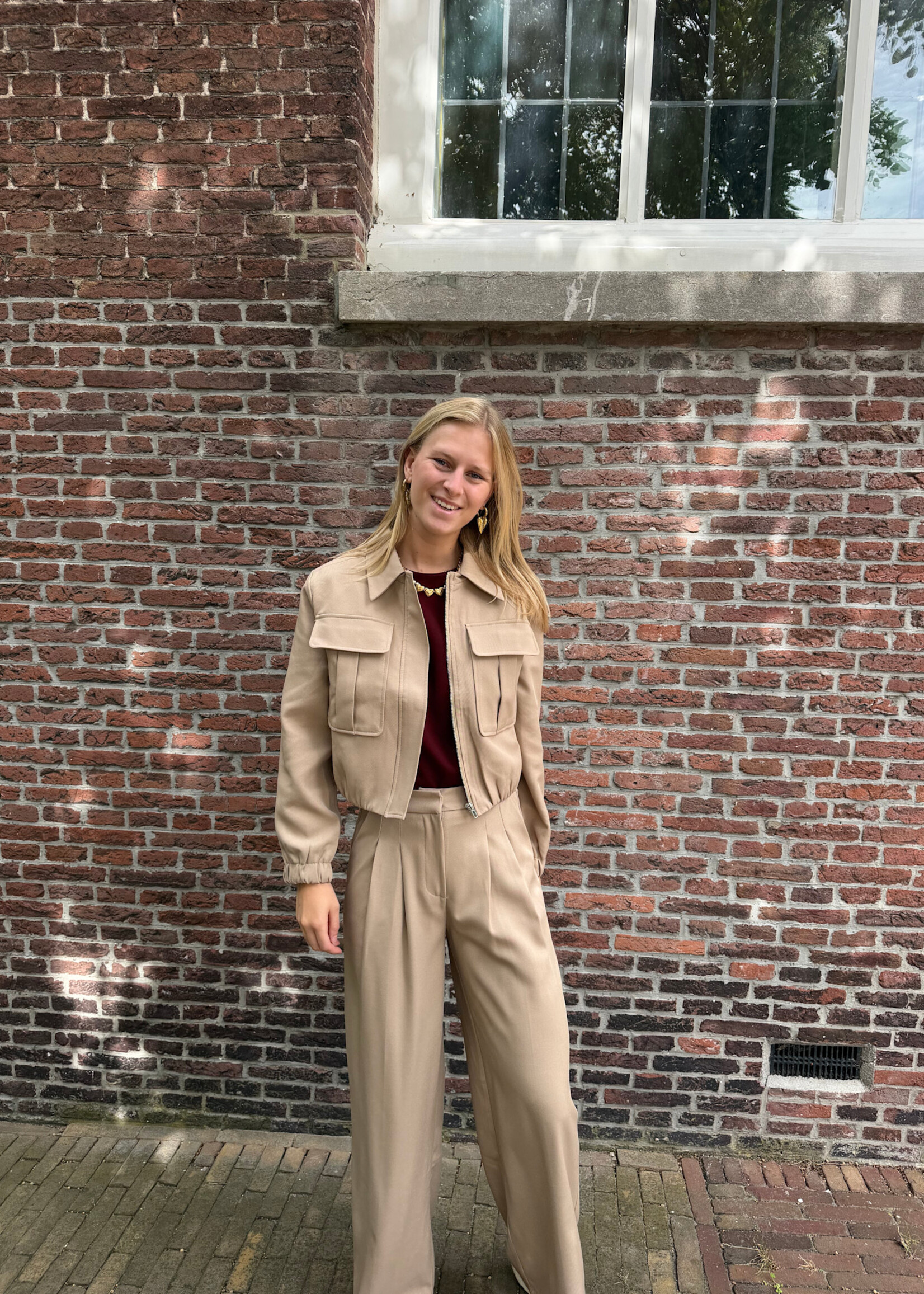 Flo Boutique Broek Veerle Tan