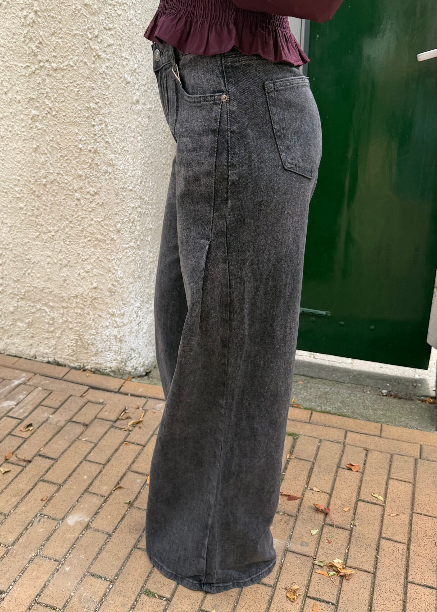 Flo Boutique Palazzo Jeans Nova Black (Tall)