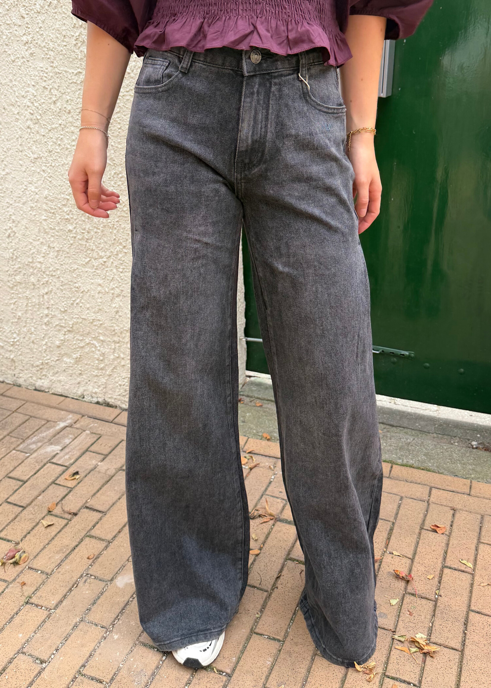 Flo Boutique Palazzo Jeans Nova Black (Tall)