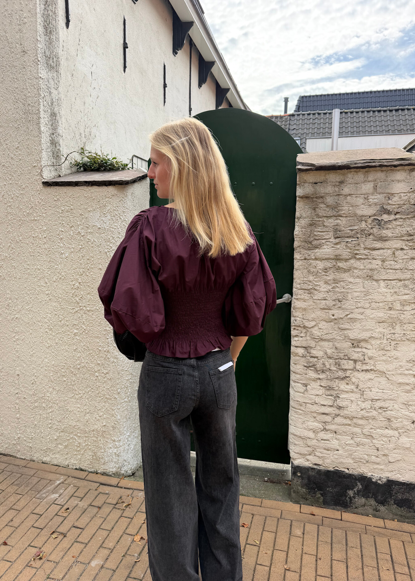 Flo Boutique Top Joy Wine