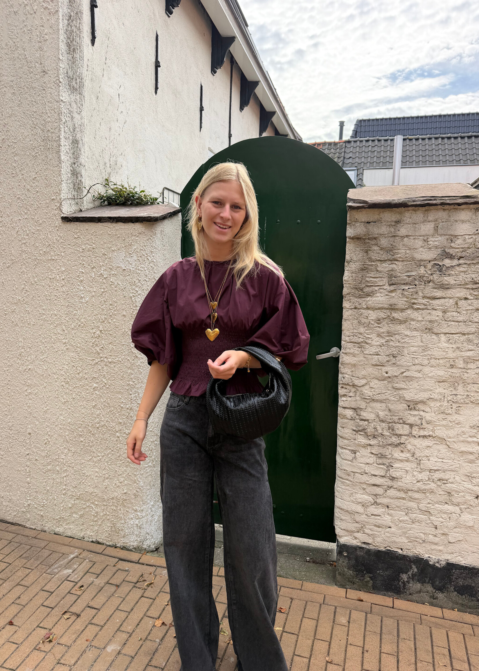 Flo Boutique Top Joy Wine