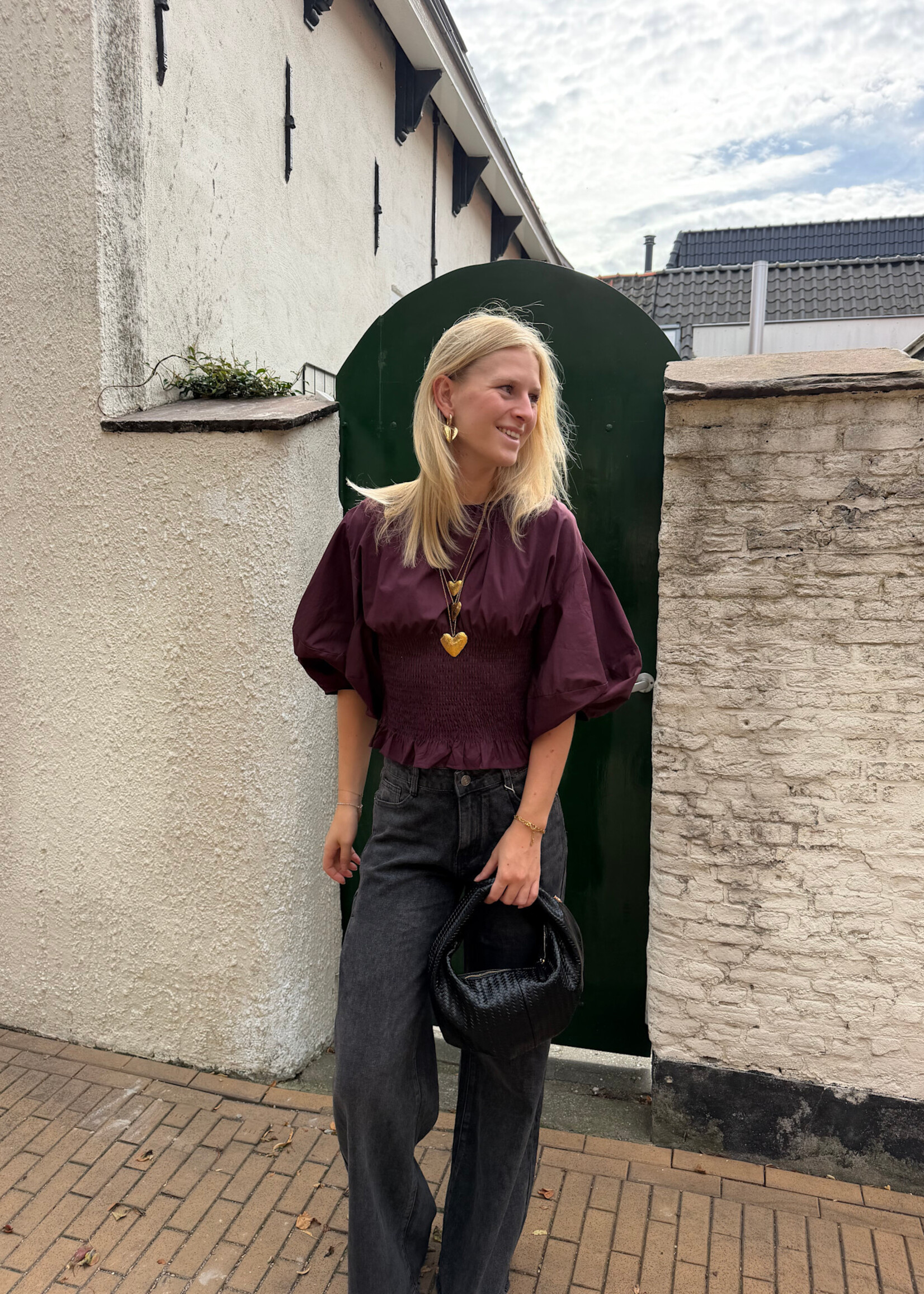 Flo Boutique Top Joy Wine