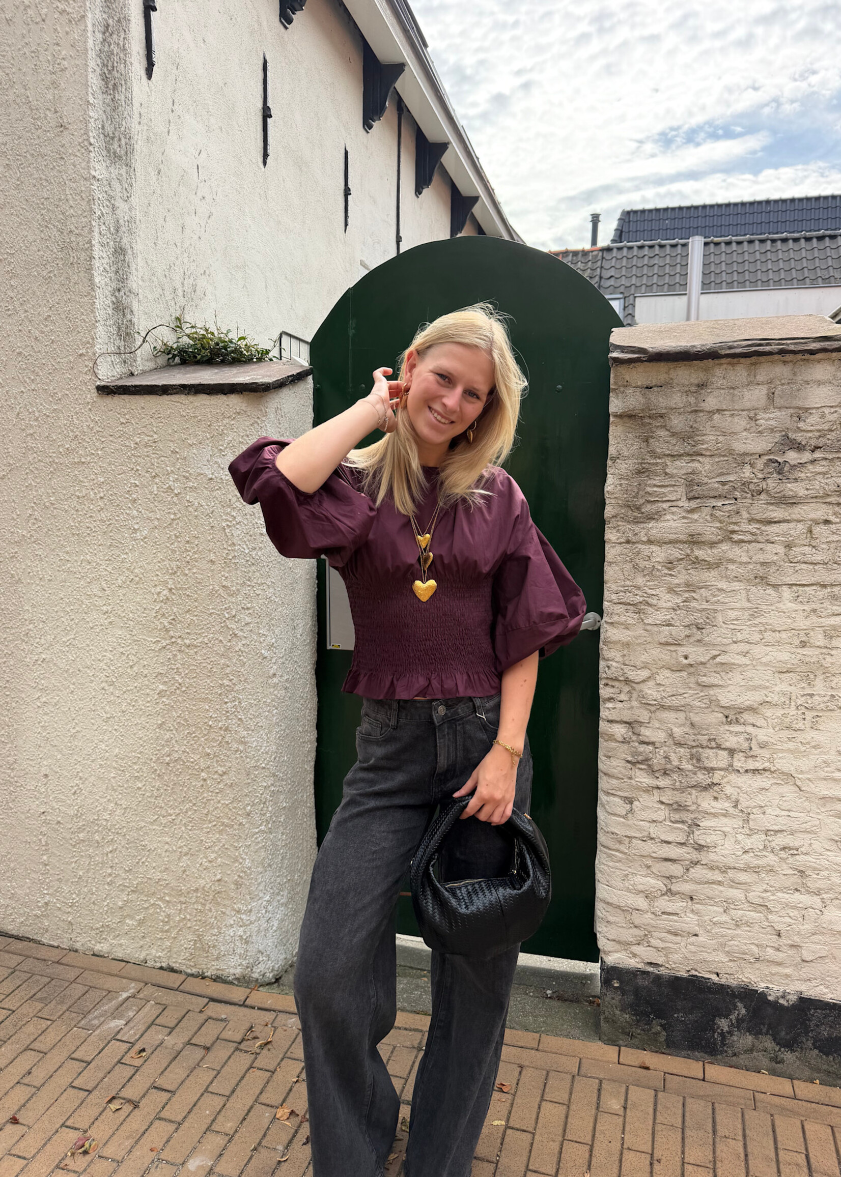 Flo Boutique Top Joy Wine
