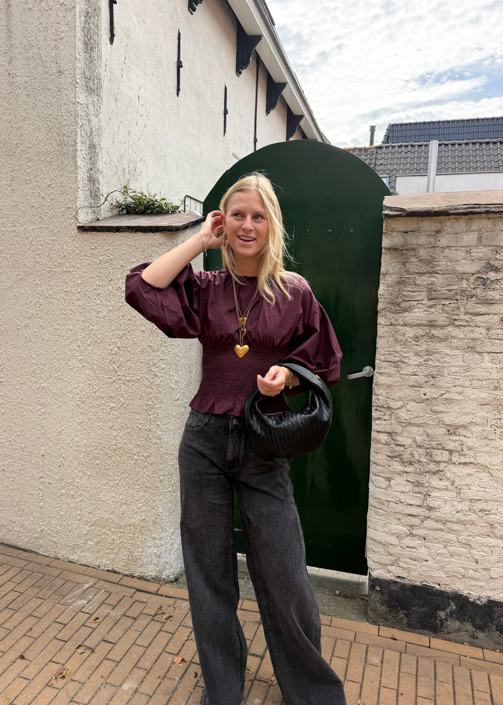Flo Boutique Top Joy Wine