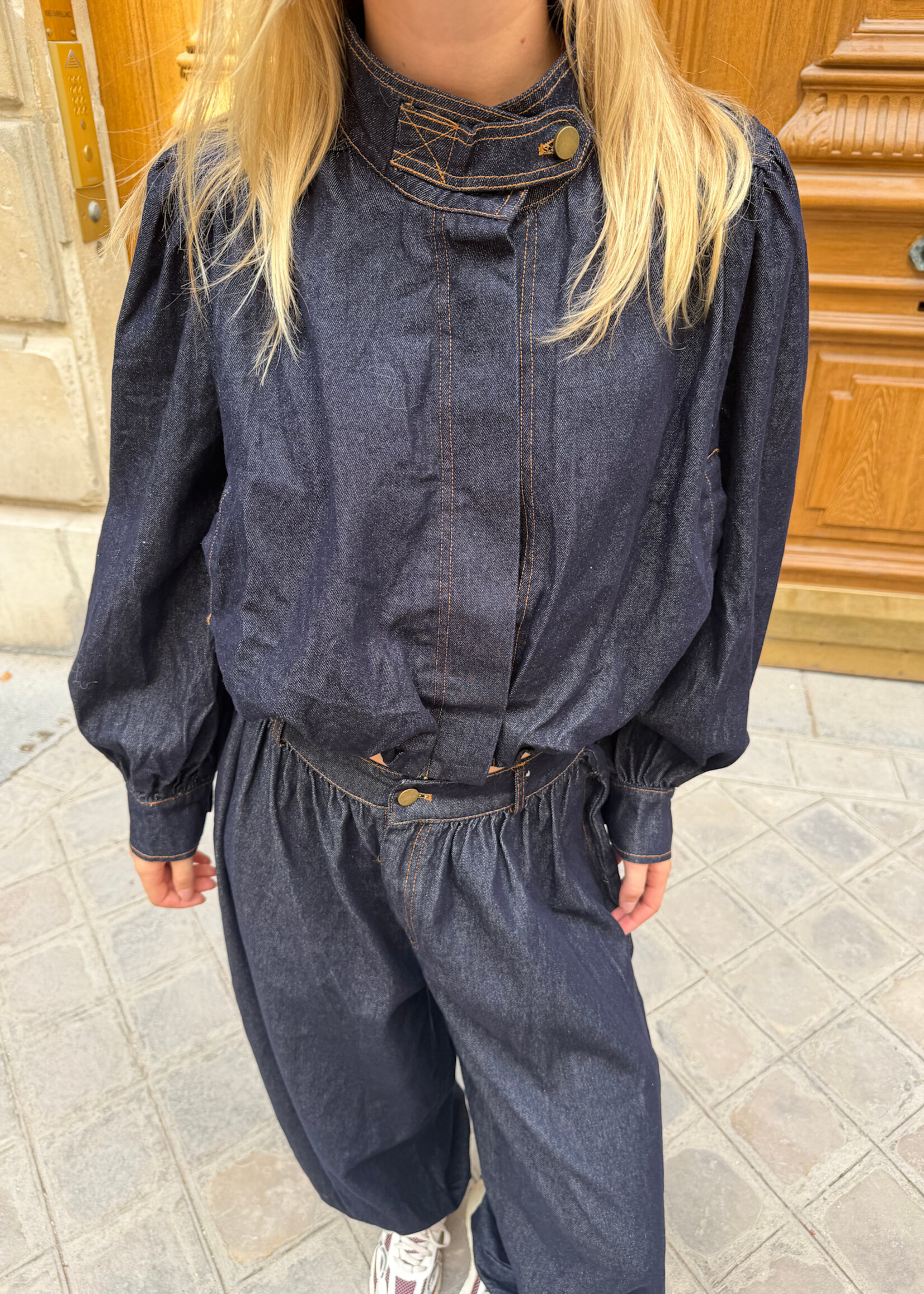 Flo Boutique Denim Top Jolijn