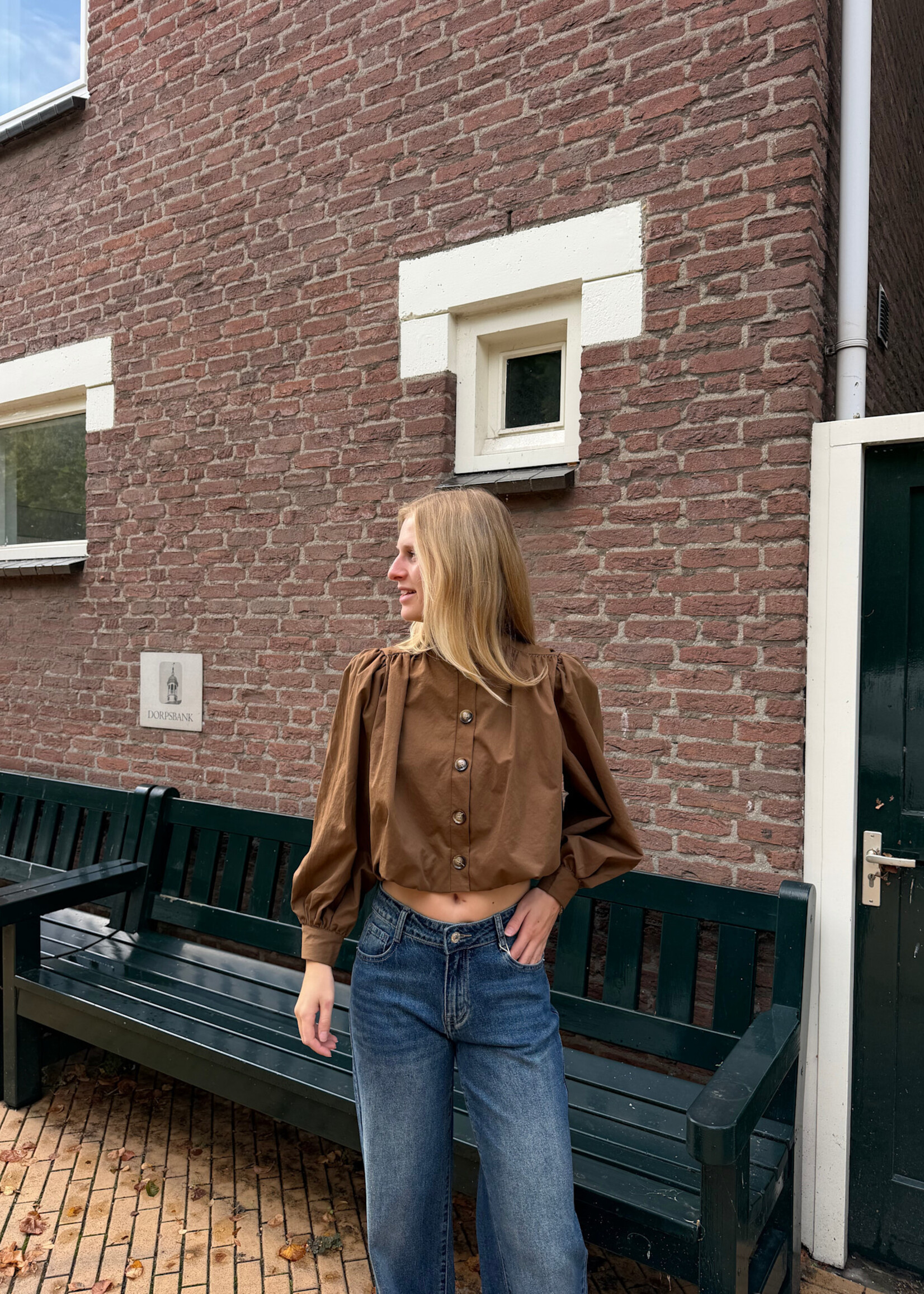 Flo Boutique Top Lena Marron