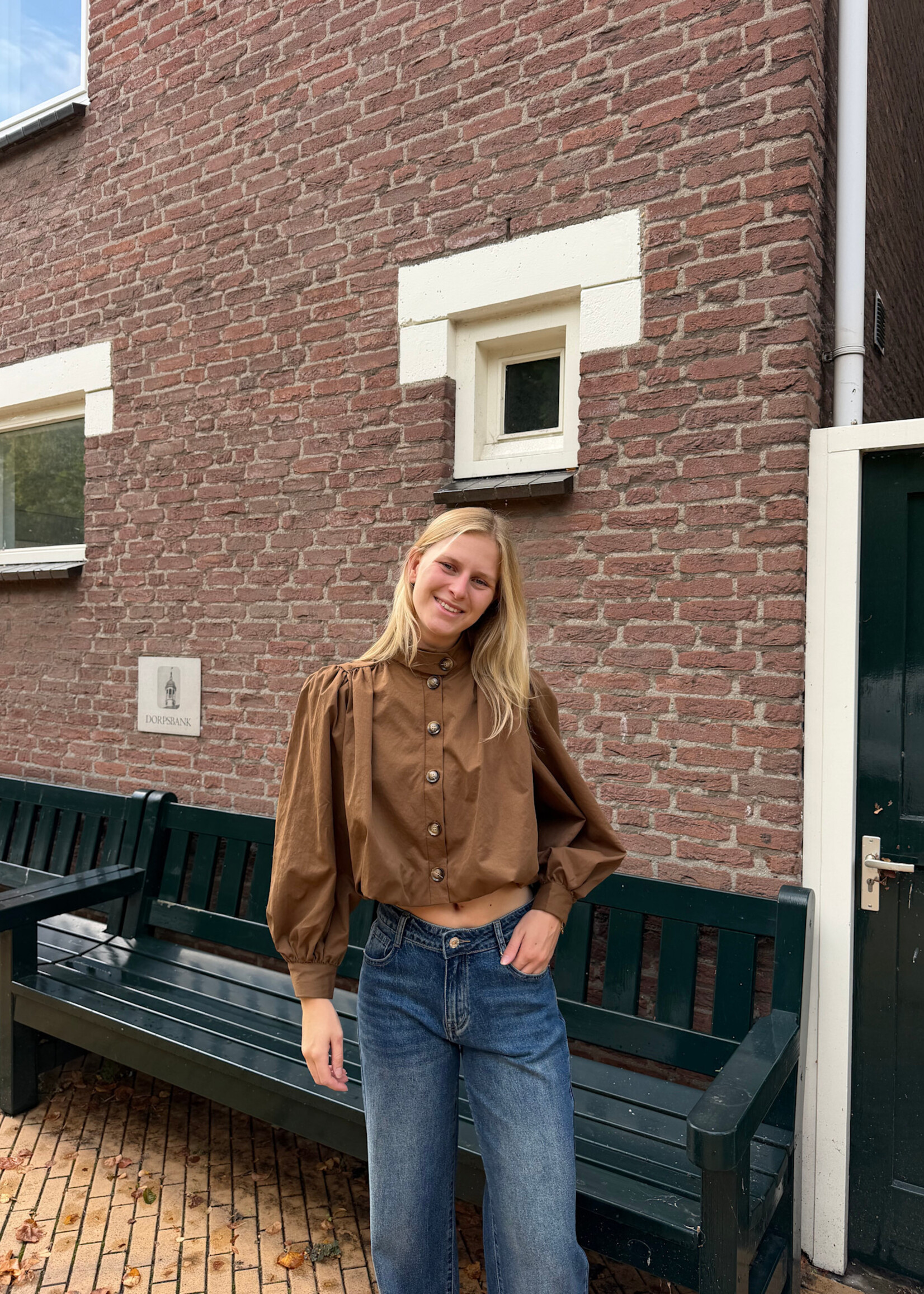Flo Boutique Top Lena Marron
