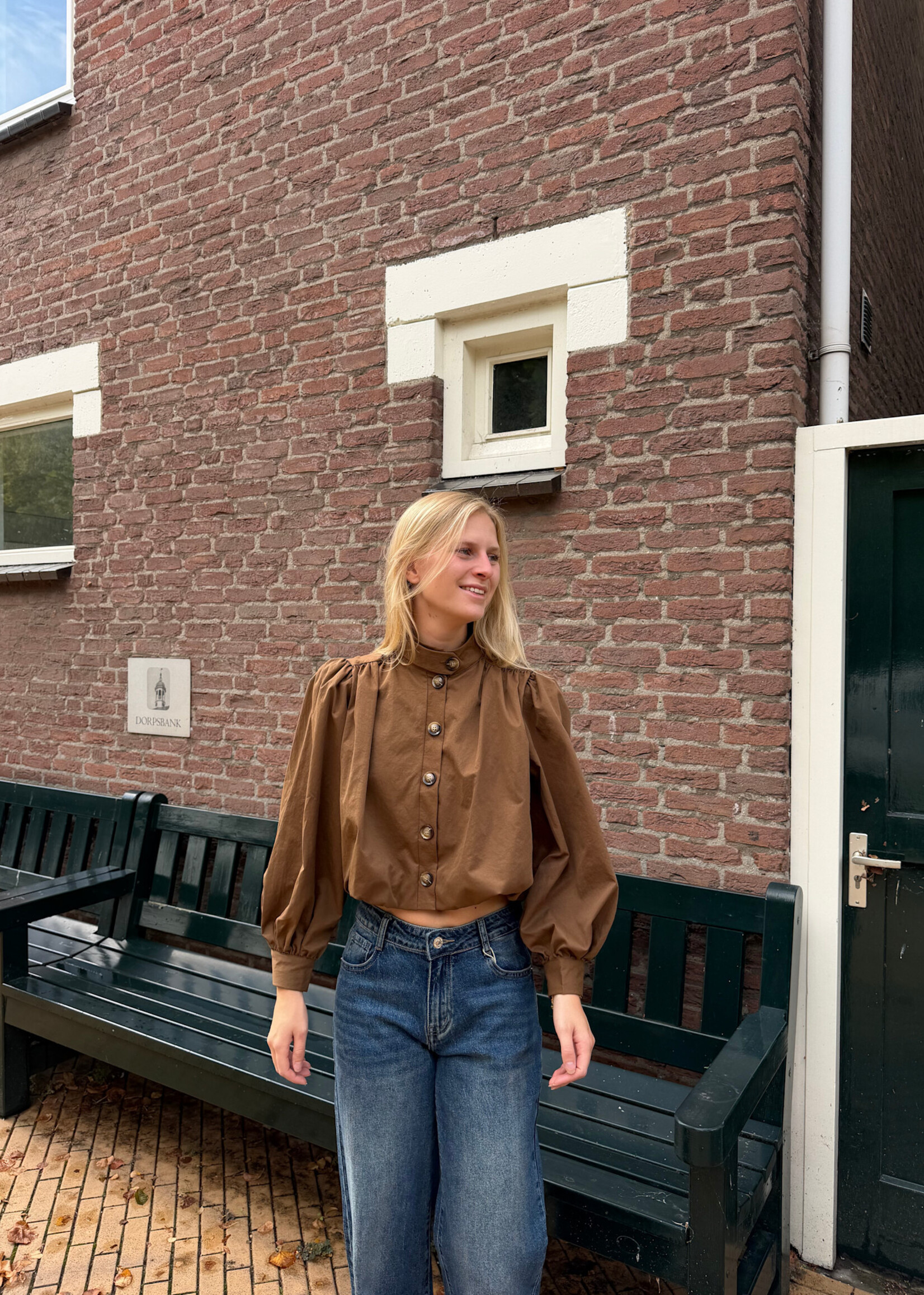 Flo Boutique Top Lena Marron