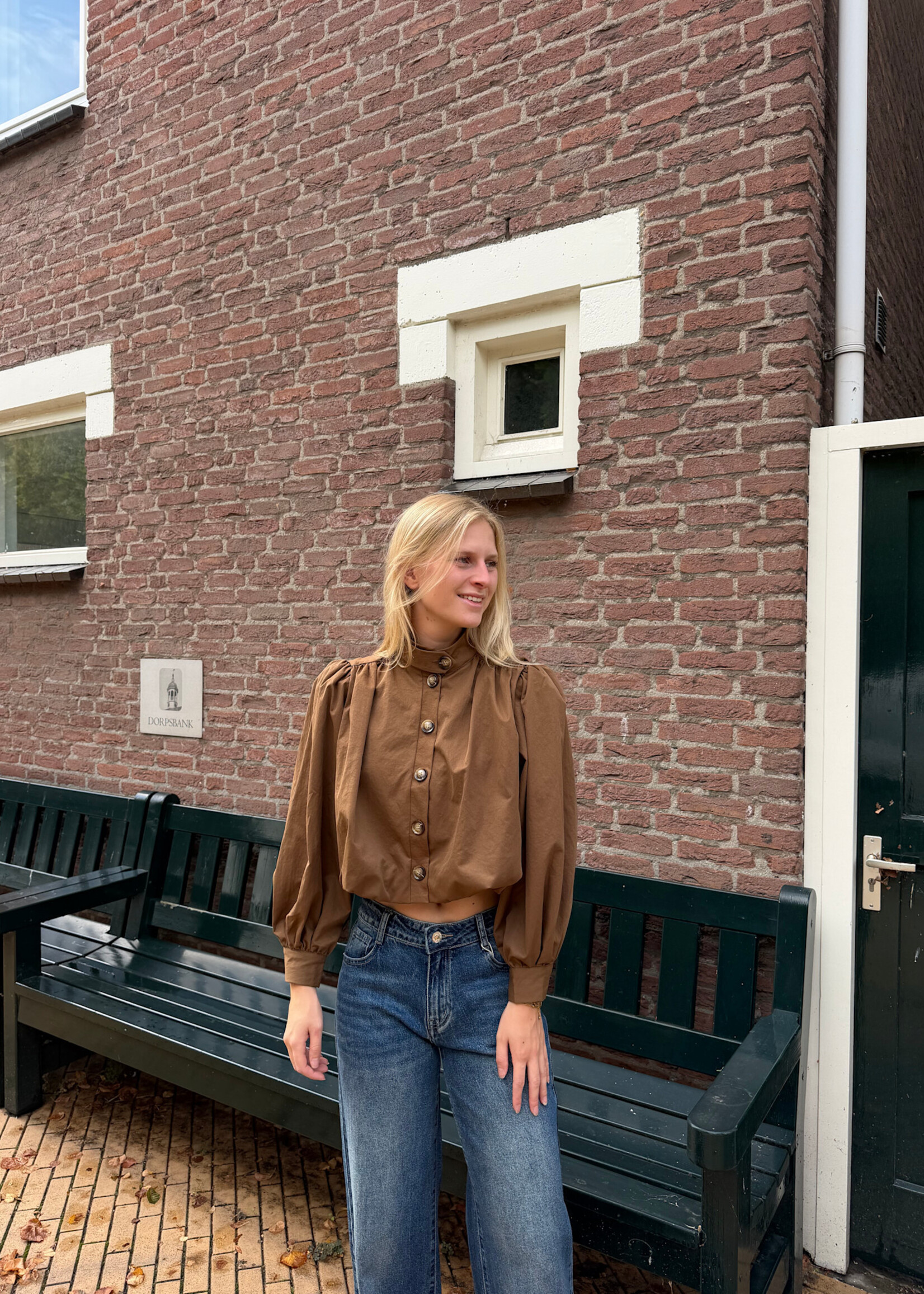 Flo Boutique Top Lena Marron