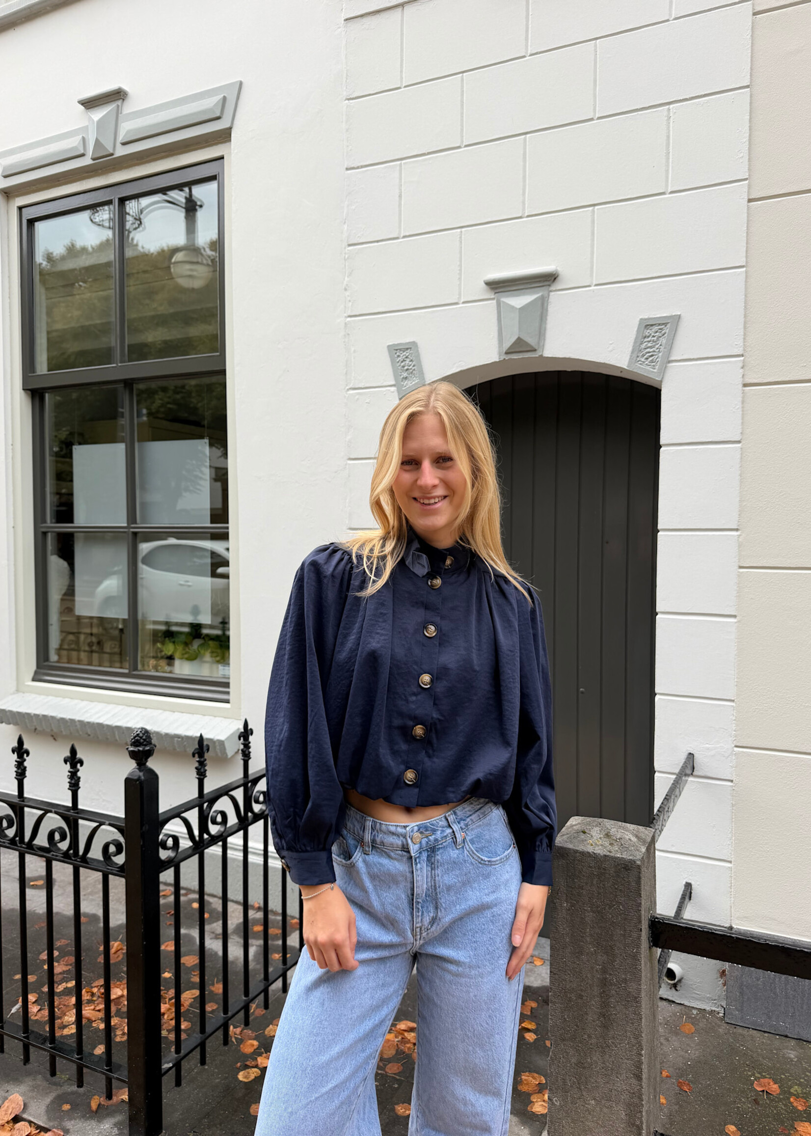 Flo Boutique Top Lena Navy