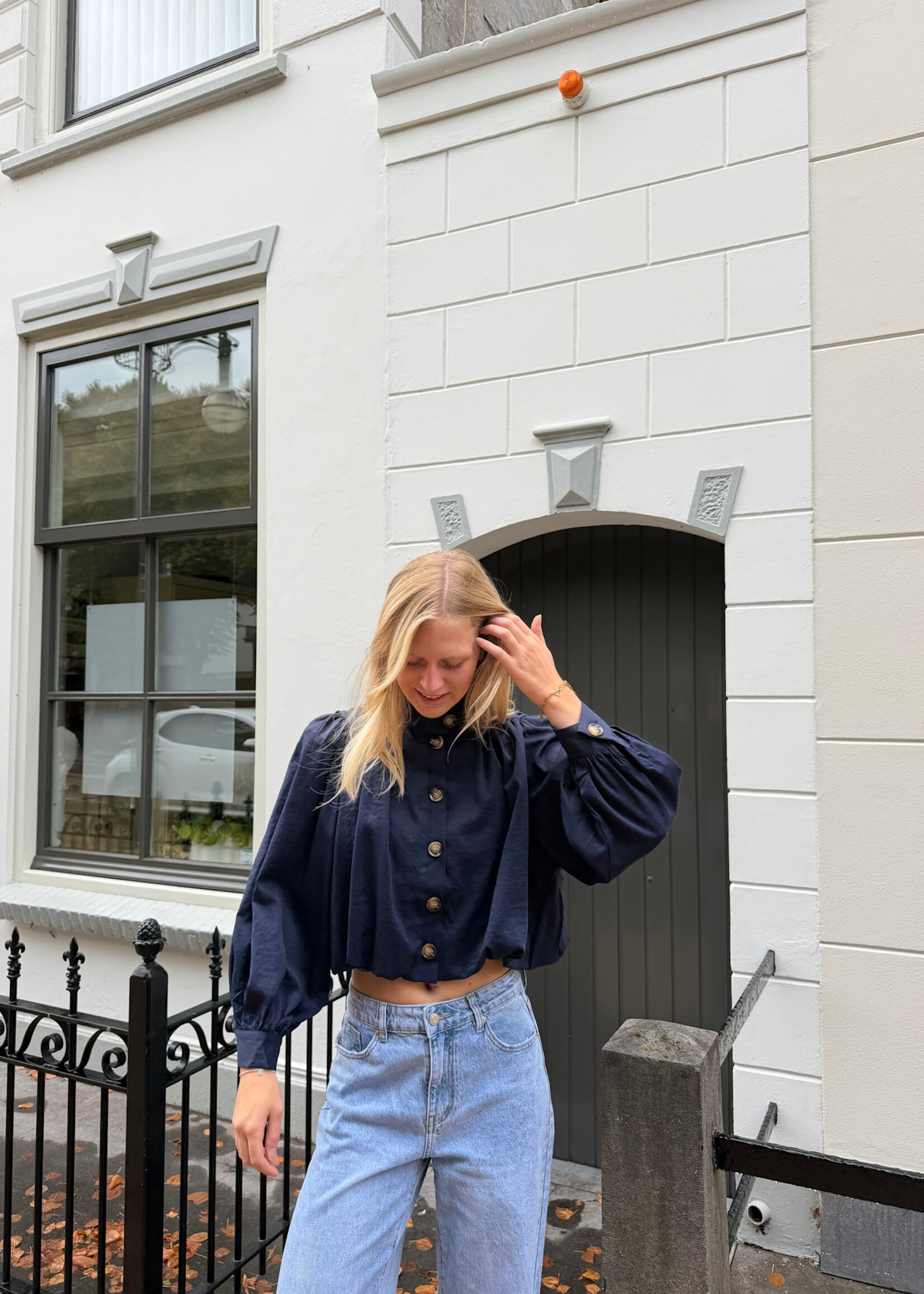 Flo Boutique Top Lena Navy