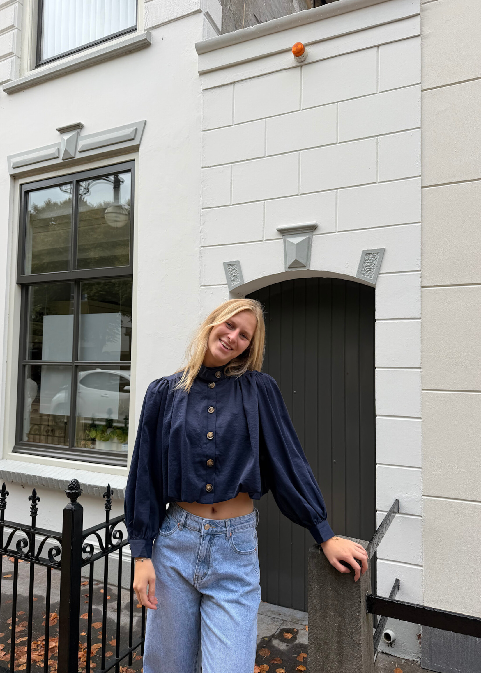 Flo Boutique Top Lena Navy