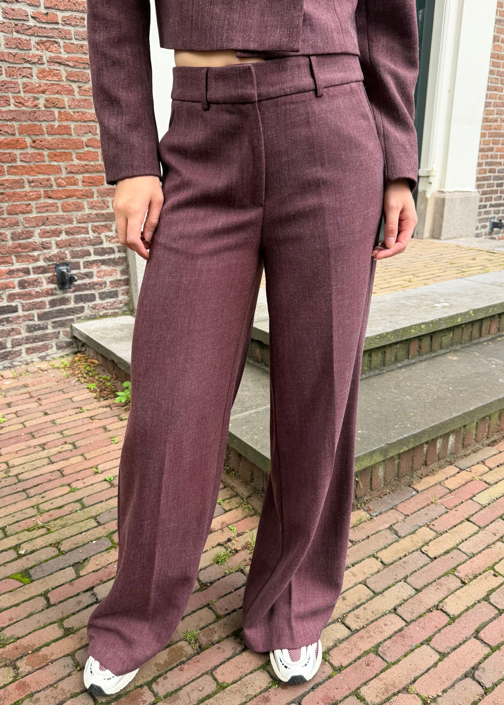 Flo Boutique Pantalon Niene Bordeaux