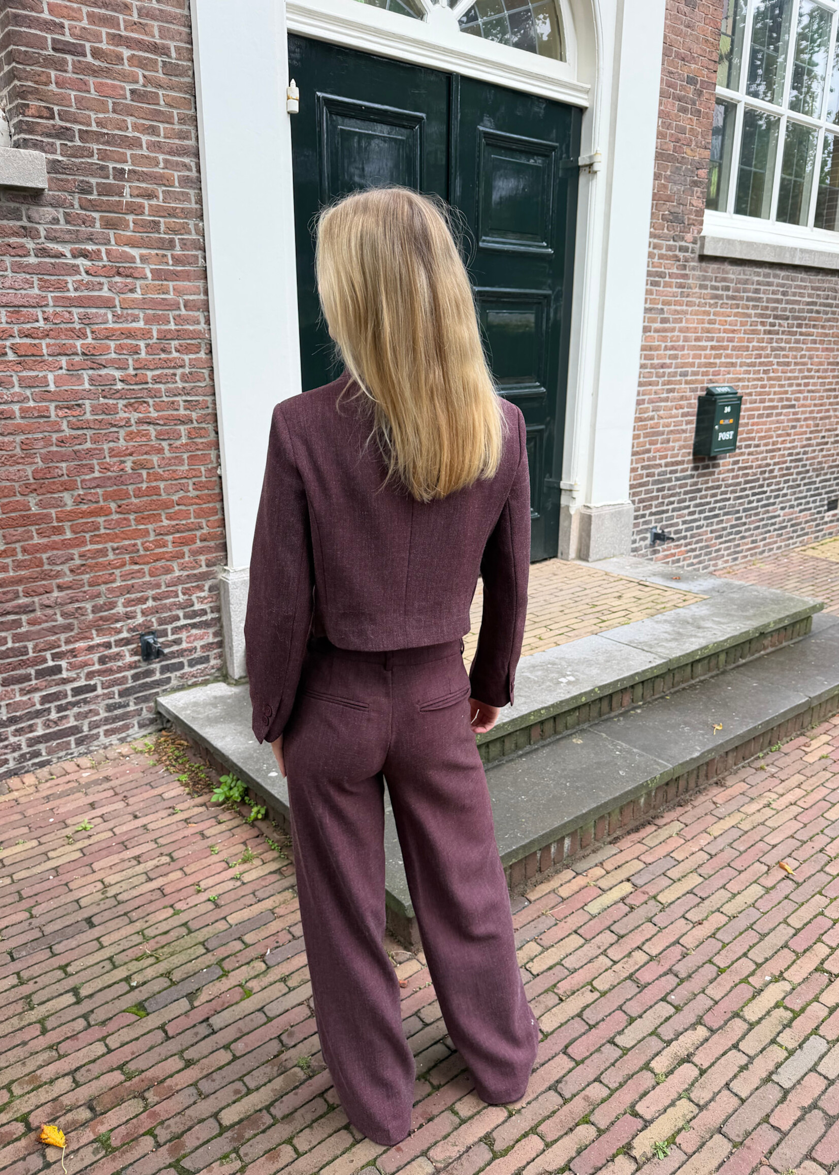 Flo Boutique Pantalon Niene Bordeaux