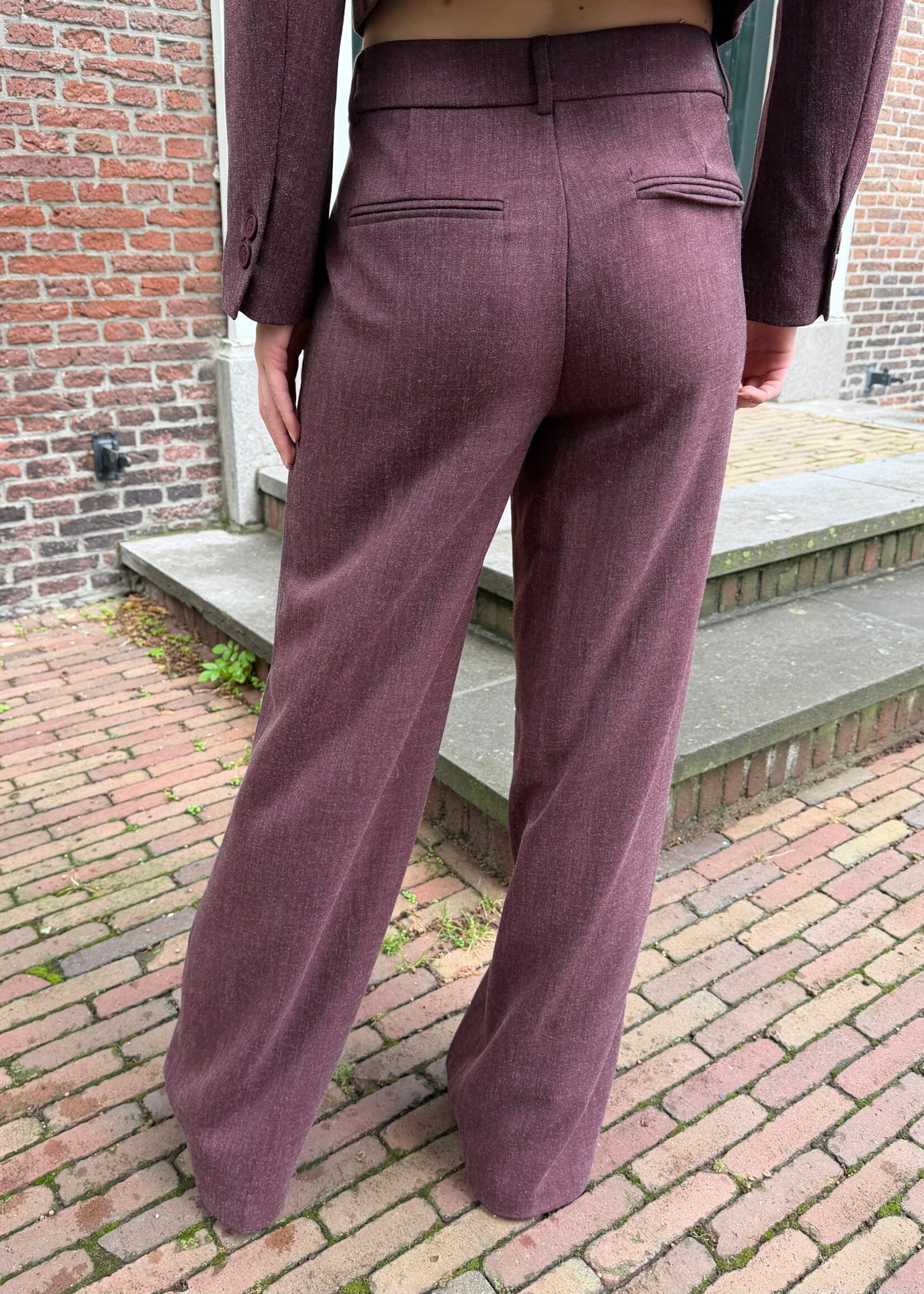 Flo Boutique Pantalon Niene Bordeaux