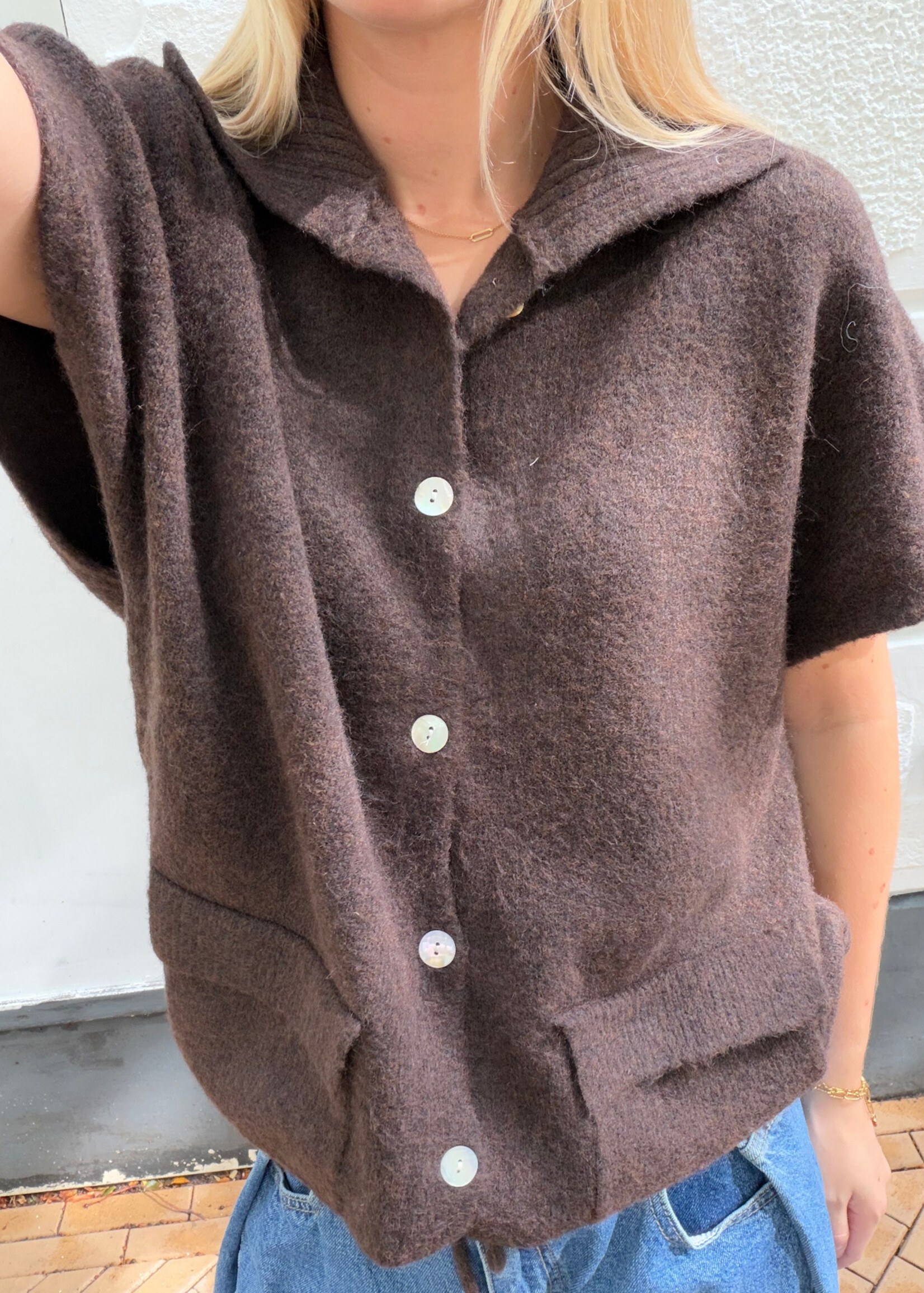 Flo Boutique Vest Romée Brown