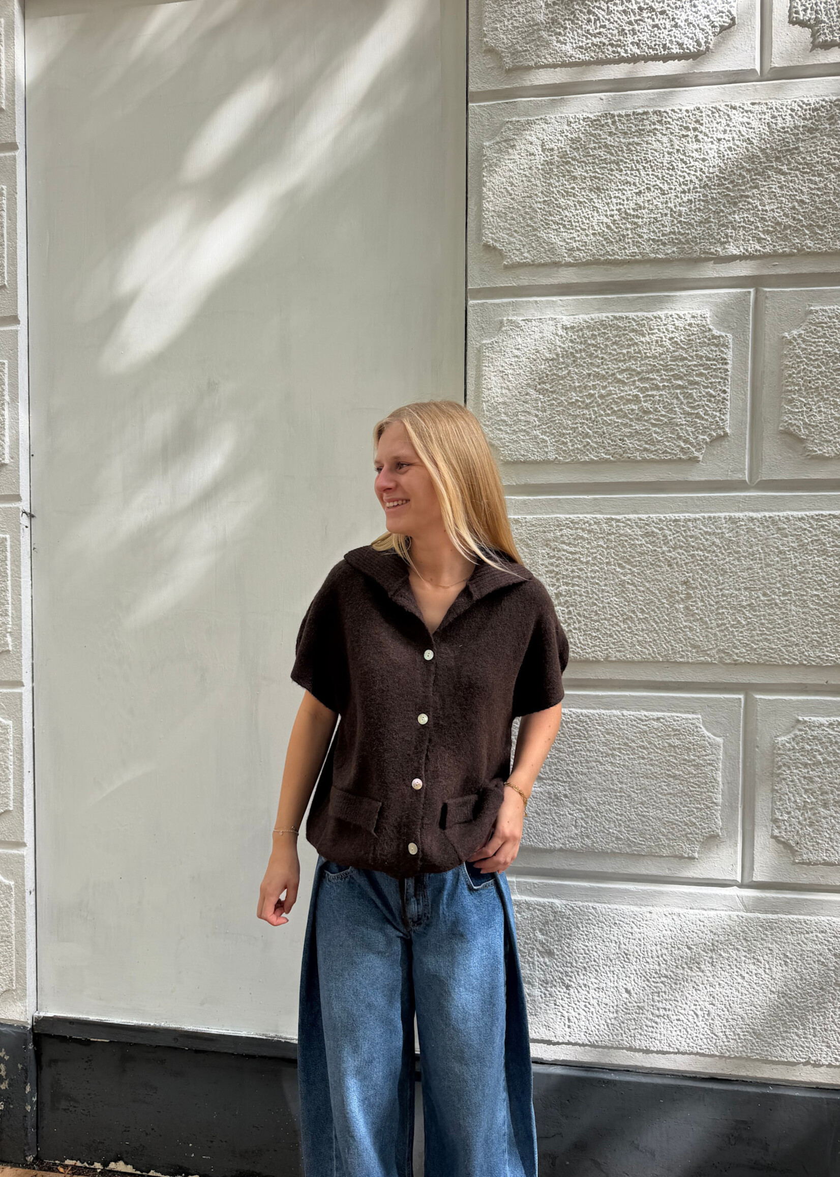 Flo Boutique Vest Romée Brown