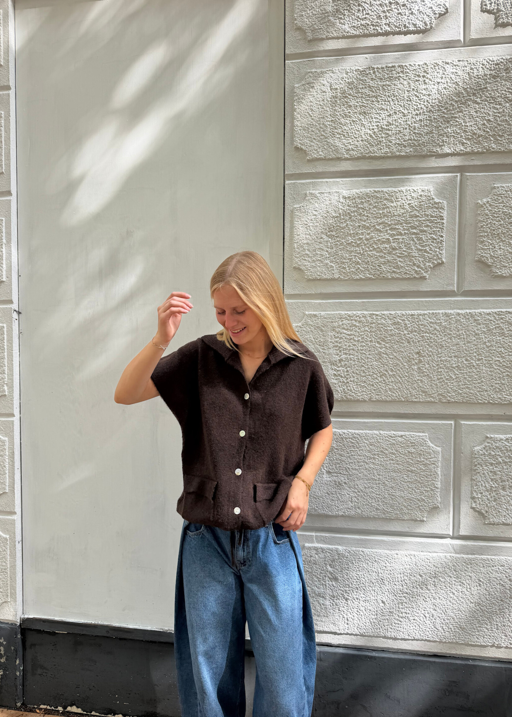 Flo Boutique Vest Romée Brown