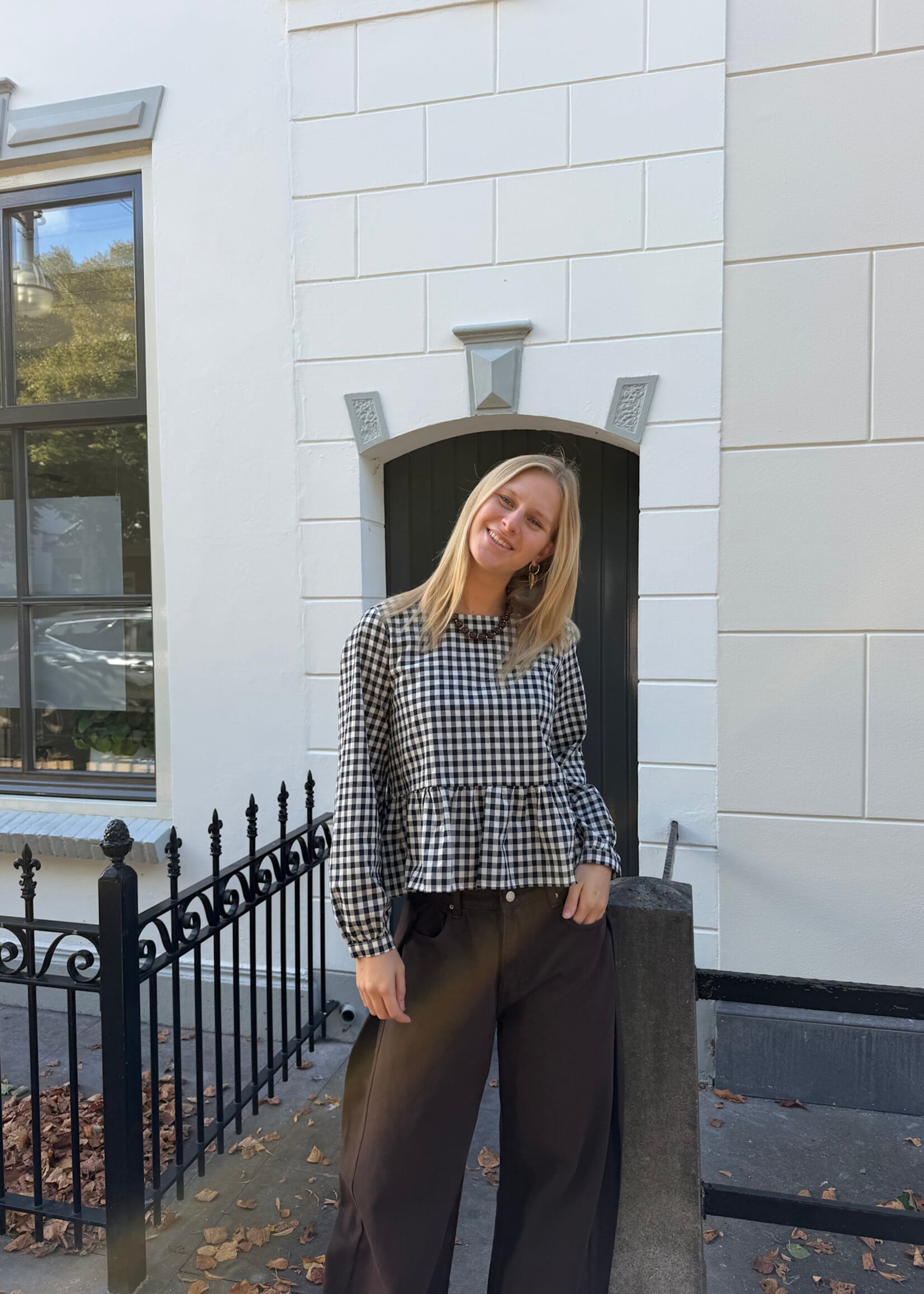 Flo Boutique Jeans overslag Harper Brown