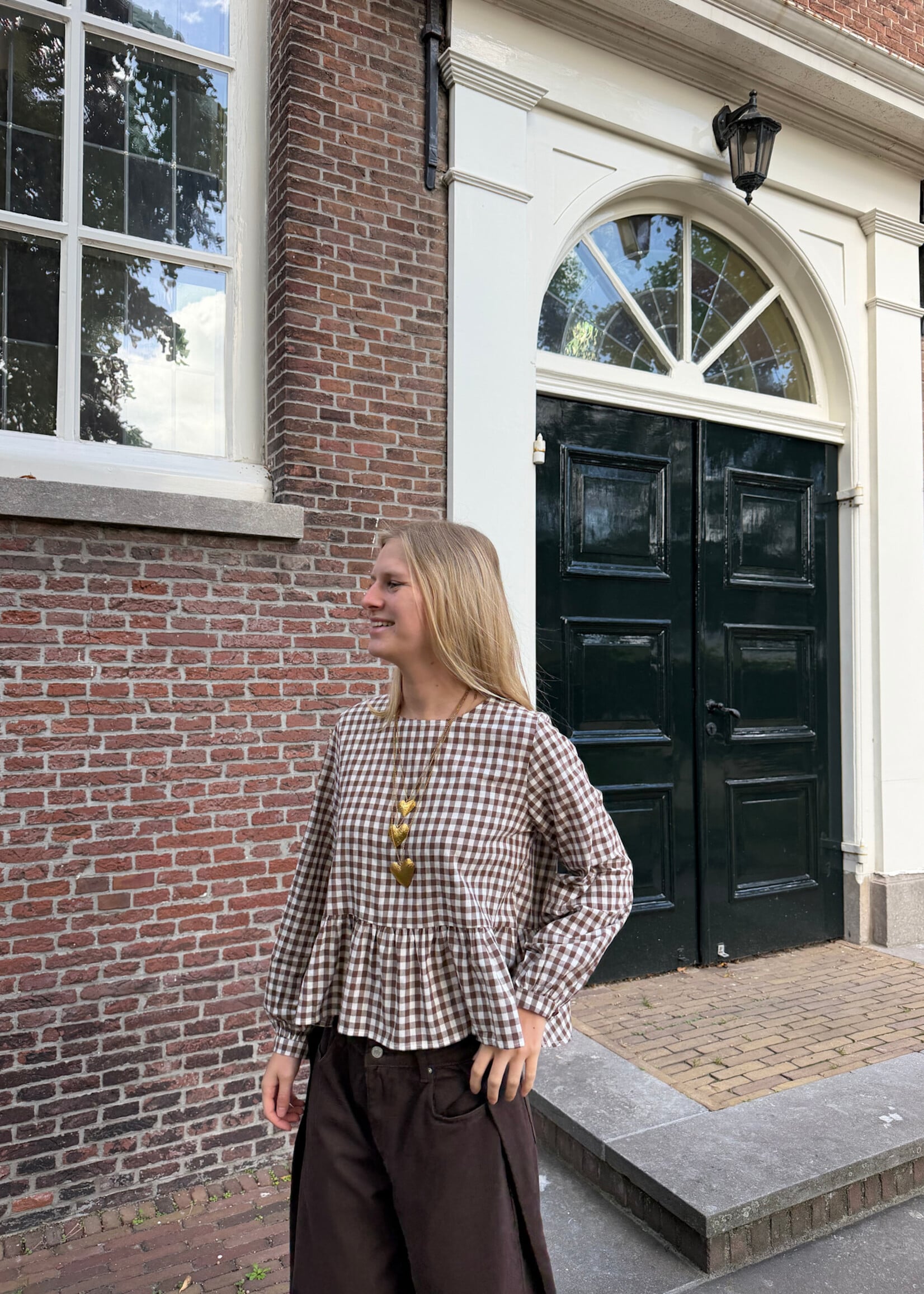 Flo Boutique Jeans overslag Harper Brown