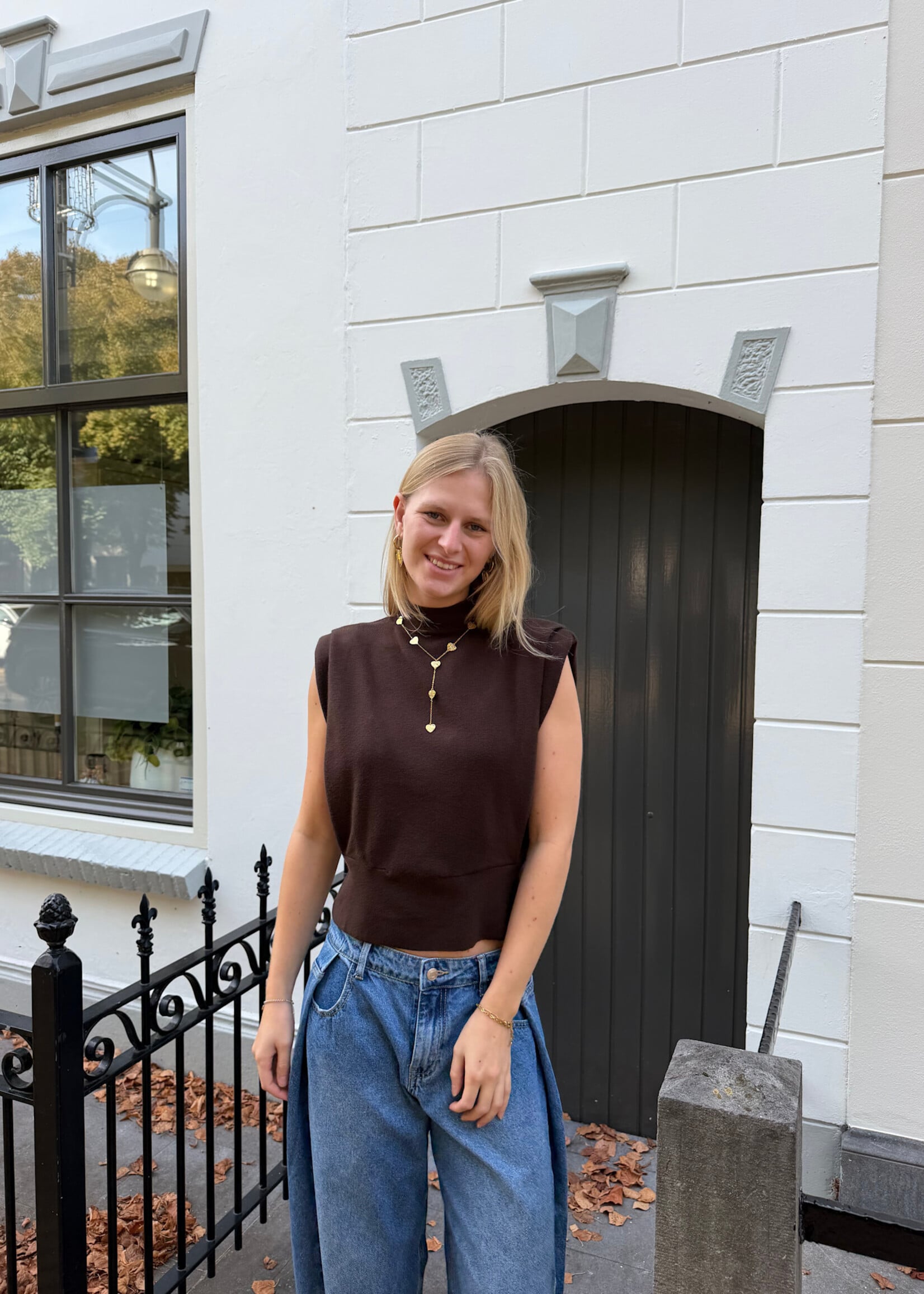 Flo Boutique Top Carlijn Coffee