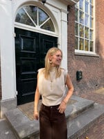 Flo Boutique Top Carlijn Beige