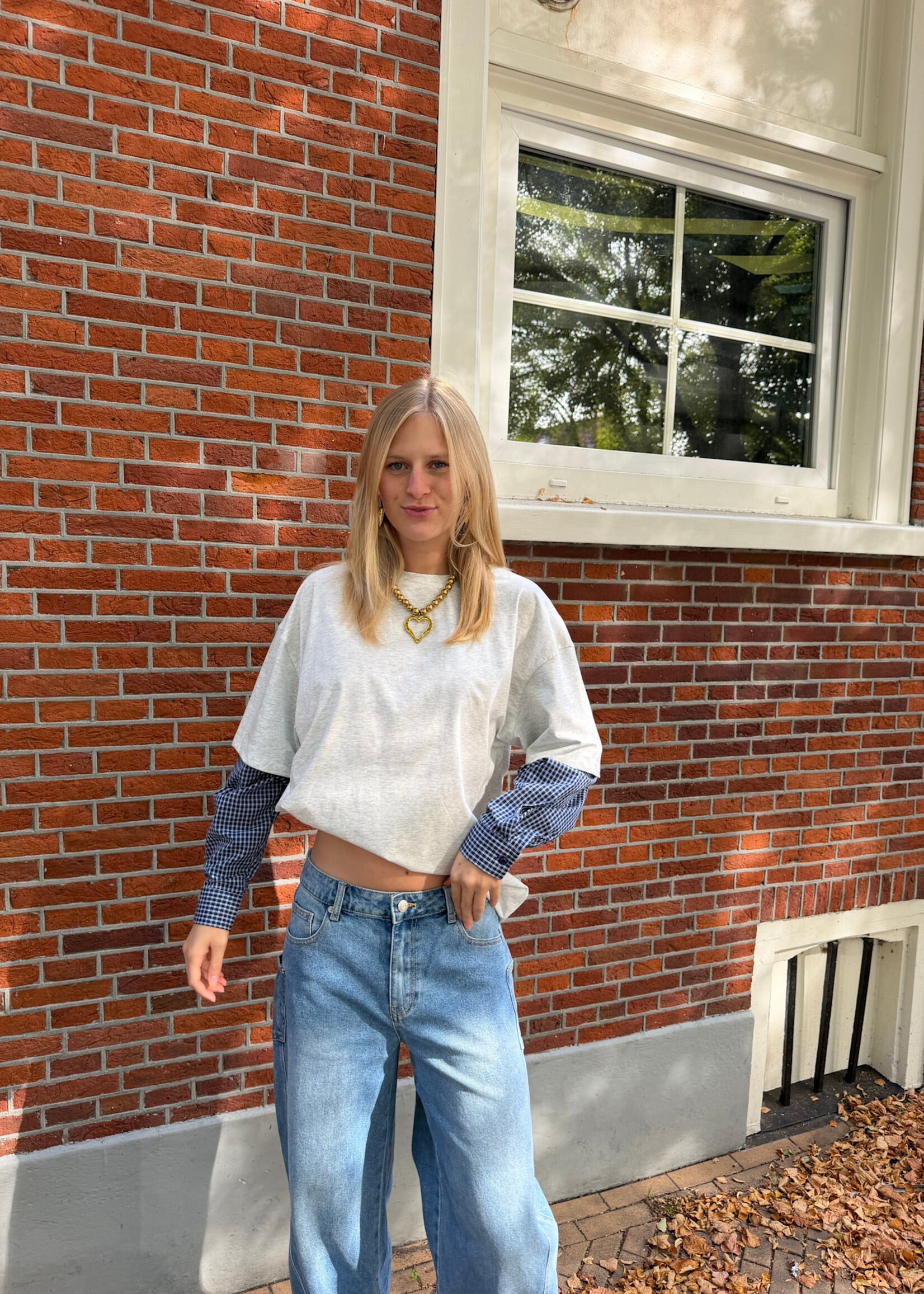 Flo Boutique Top Filo Light Grey