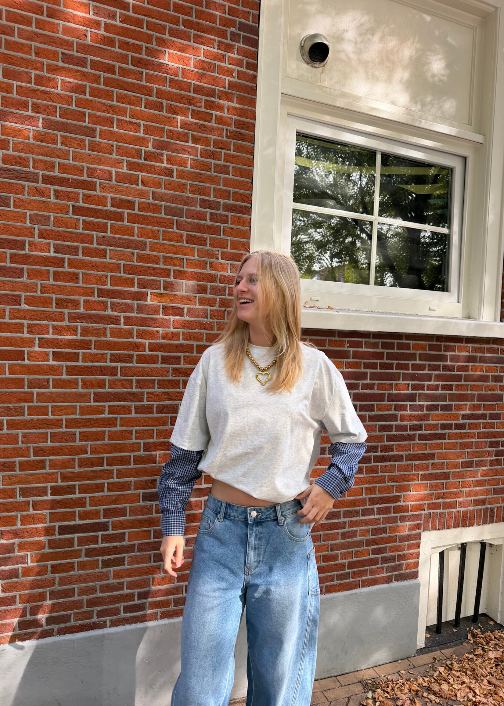 Flo Boutique Top Filo Light Grey