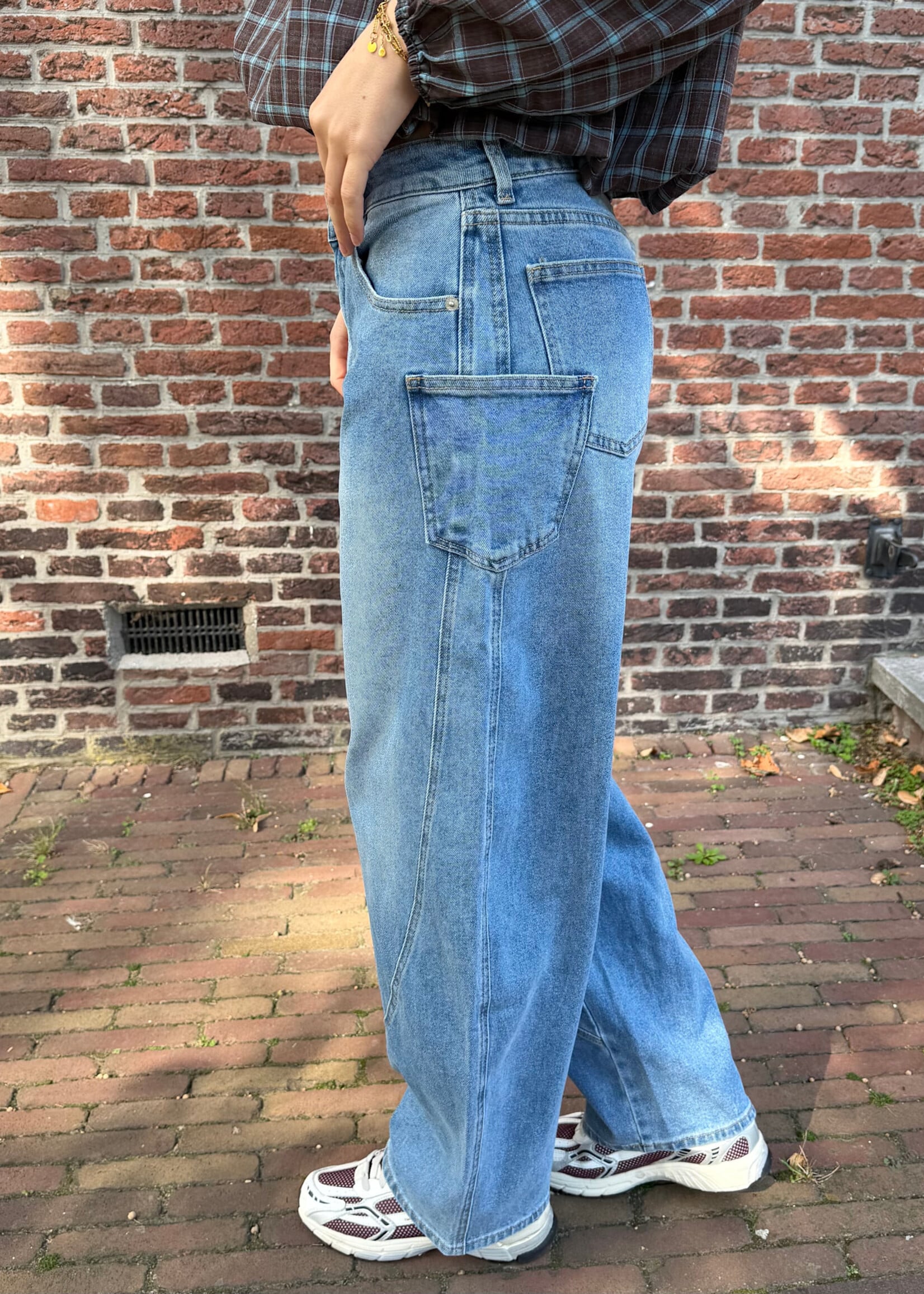 Flo Boutique Balloon Jeans Quinn Blue