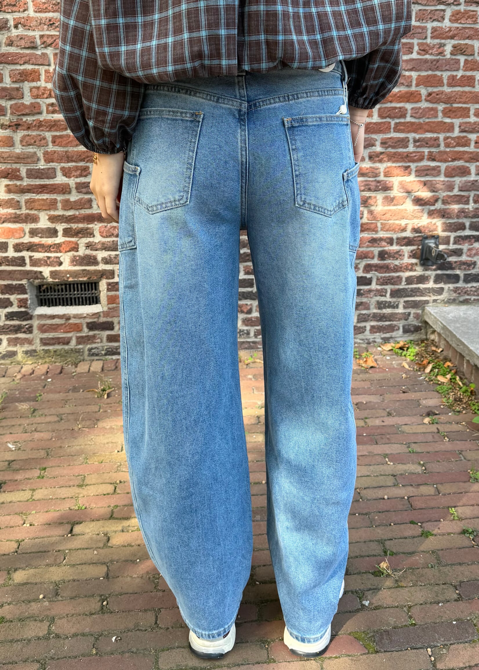 Flo Boutique Balloon Jeans Quinn Blue