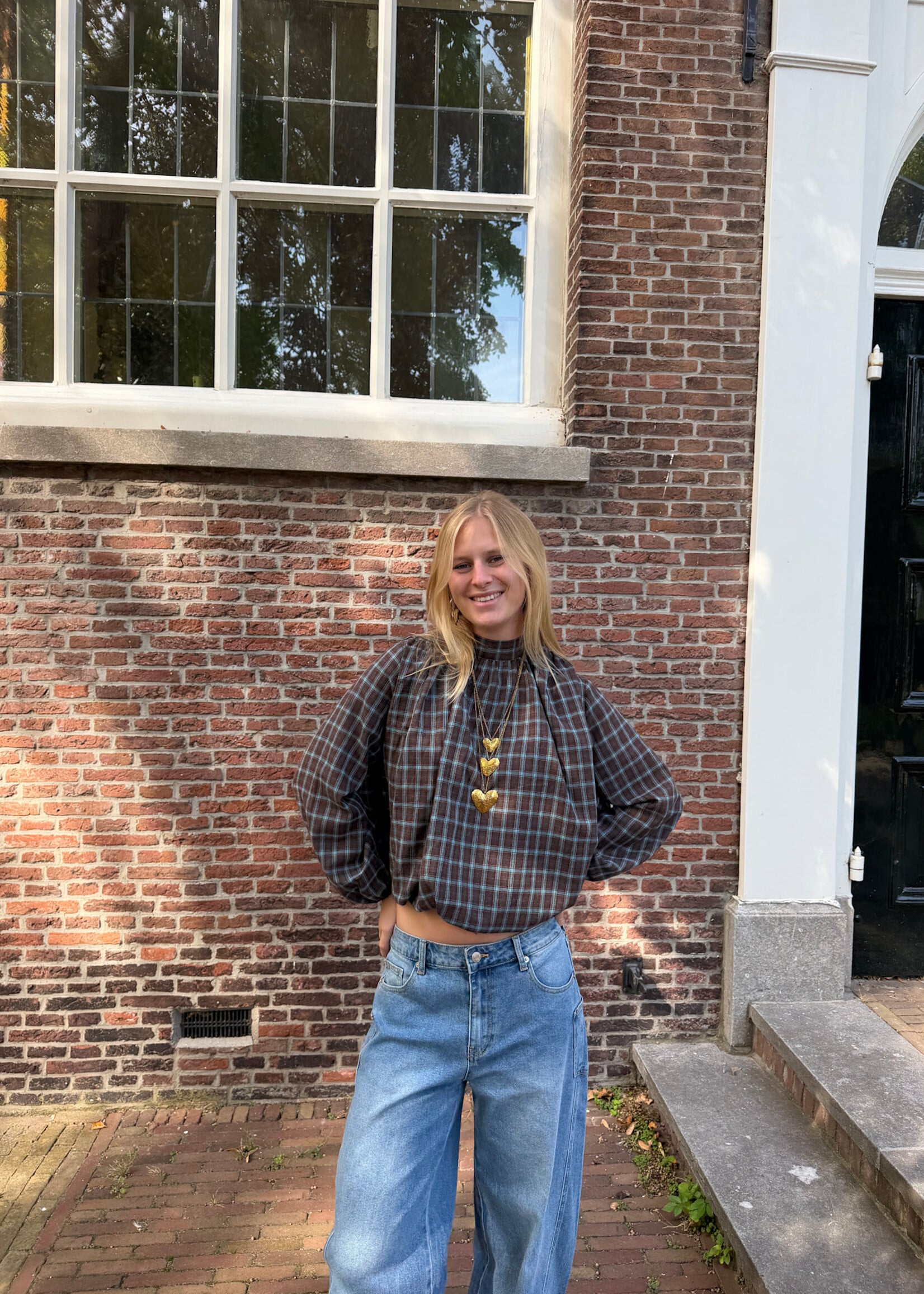 Flo Boutique Balloon Jeans Quinn Blue
