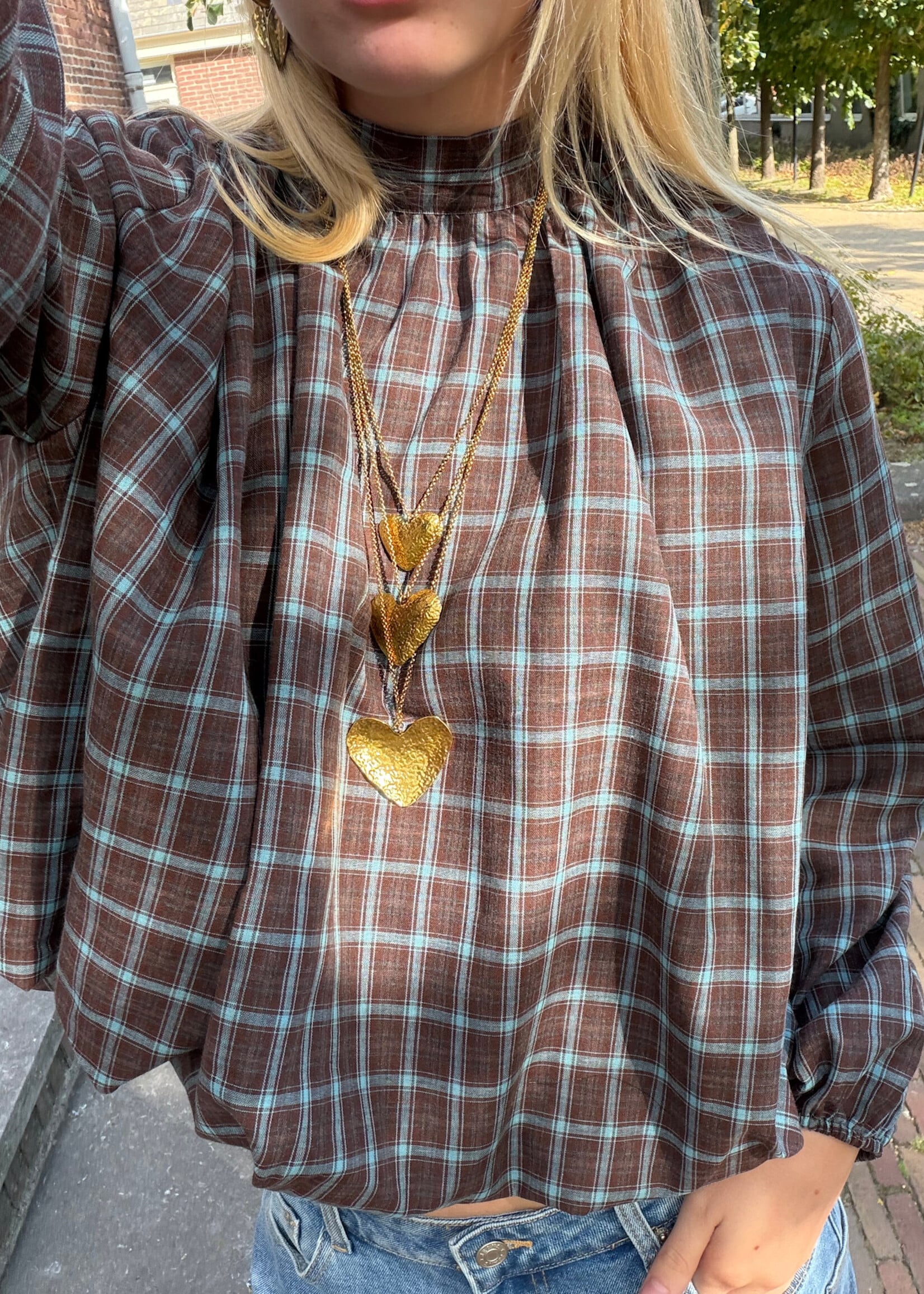 Flo Boutique Checked Blouse Sammy Brown
