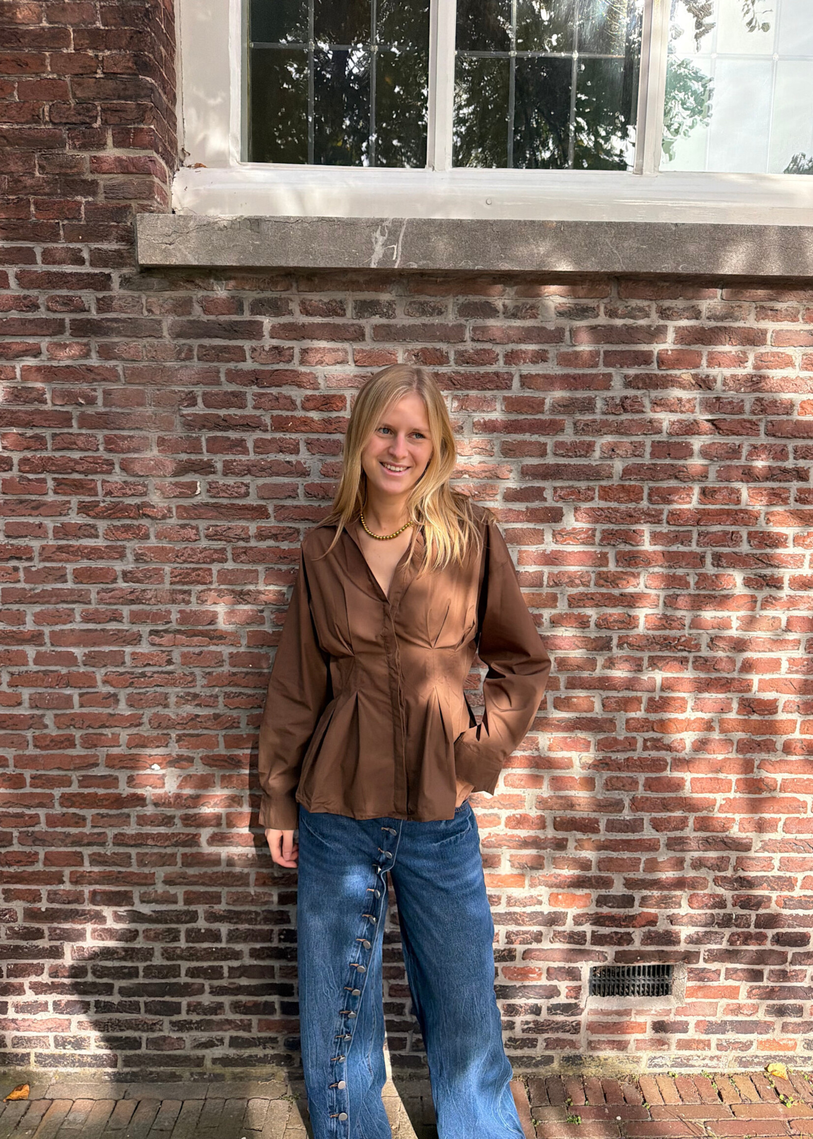 Flo Boutique Blouse Lovine Choco