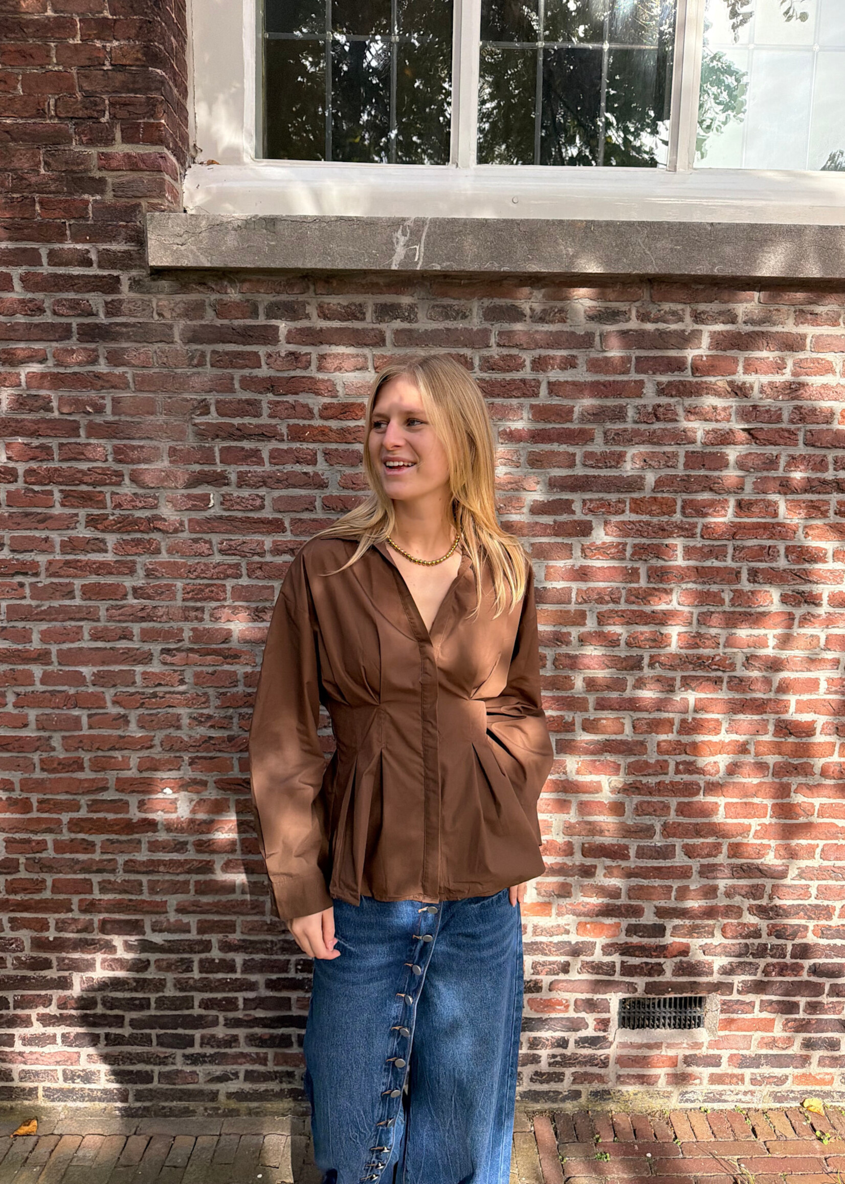 Flo Boutique Blouse Lovine Choco
