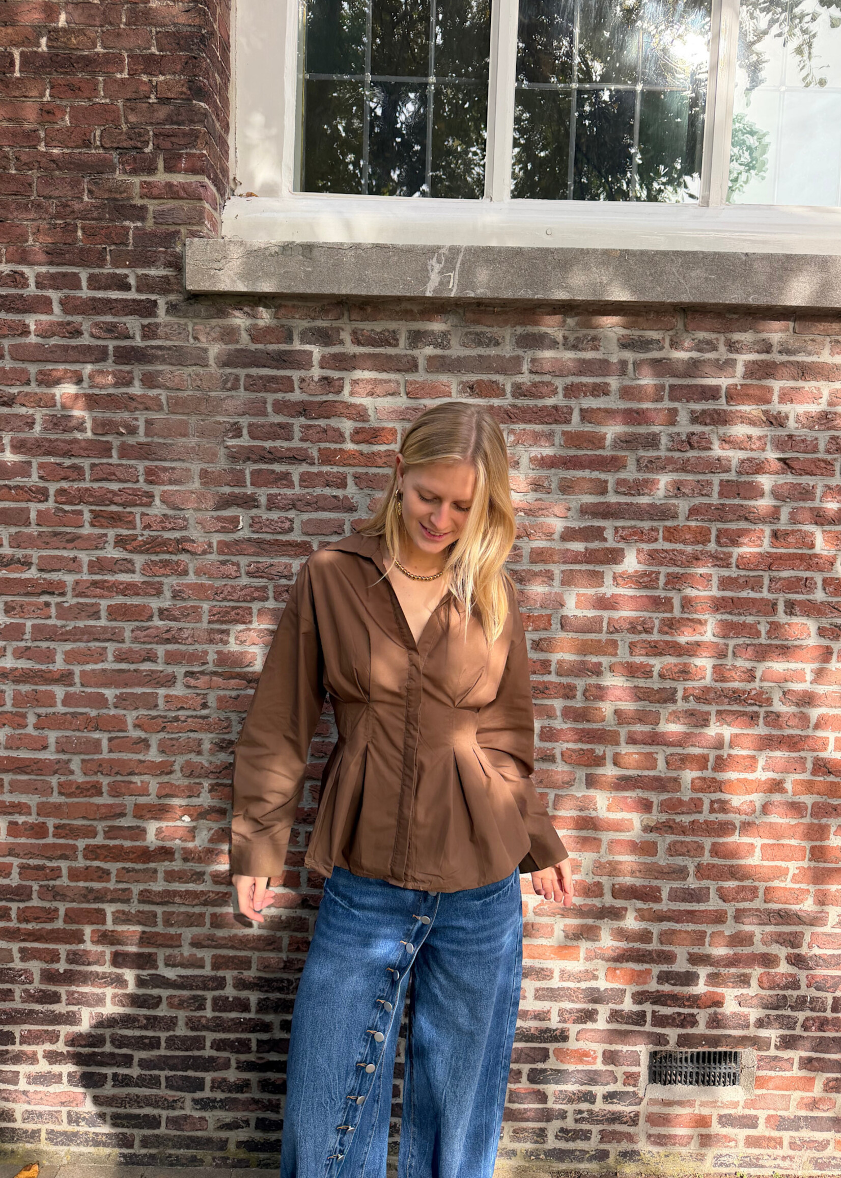 Flo Boutique Blouse Lovine Choco