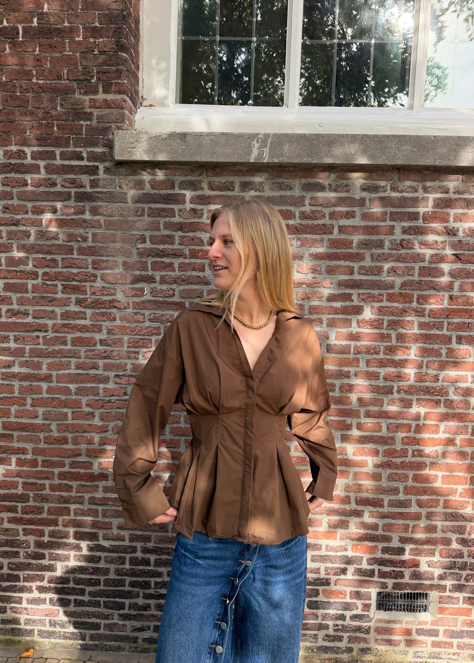 Flo Boutique Blouse Lovine Choco