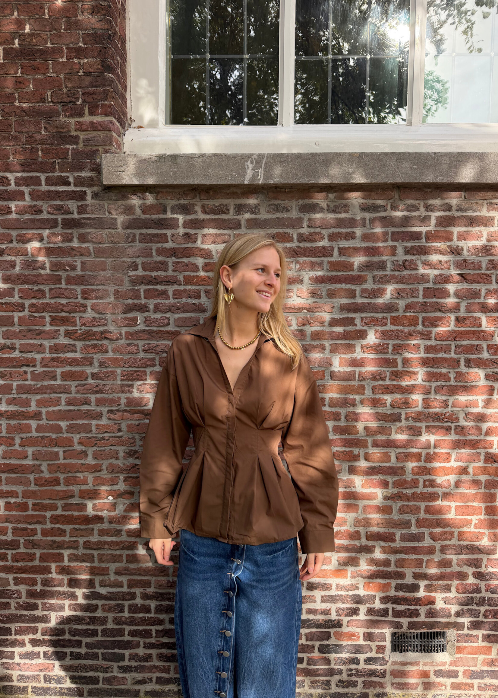 Flo Boutique Blouse Lovine Choco