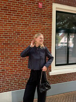 Flo Boutique Checked Blazer Billie Navy