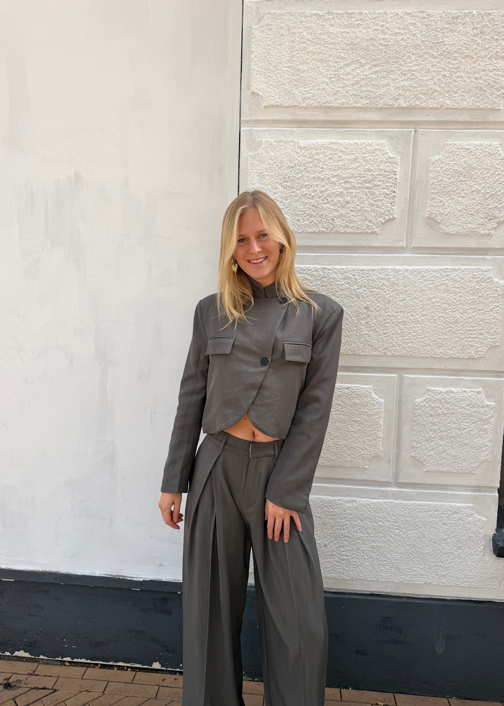 Flo Boutique Blazer Zaya Grey