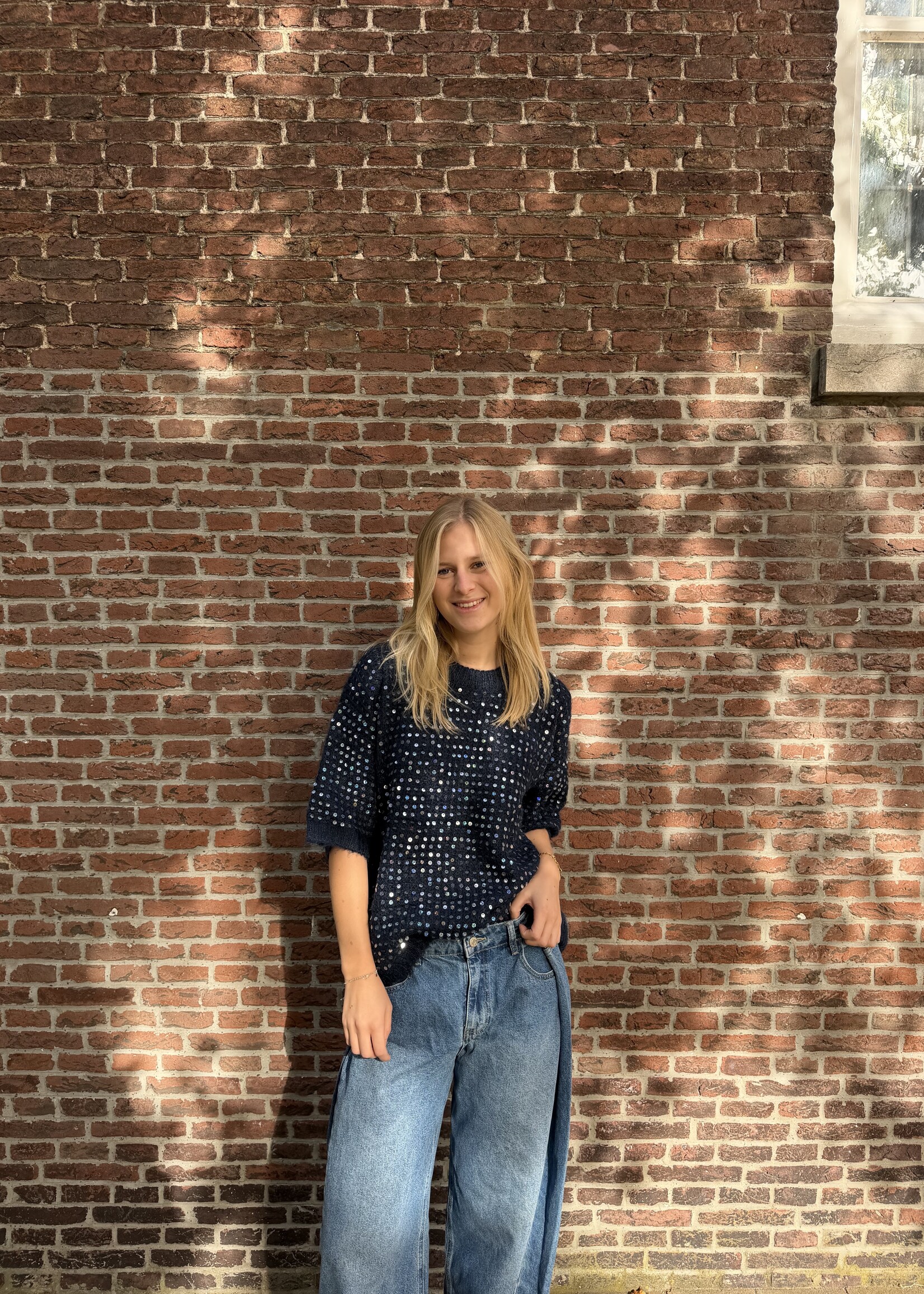 Flo Boutique Trui Rosie Sparkle Navy