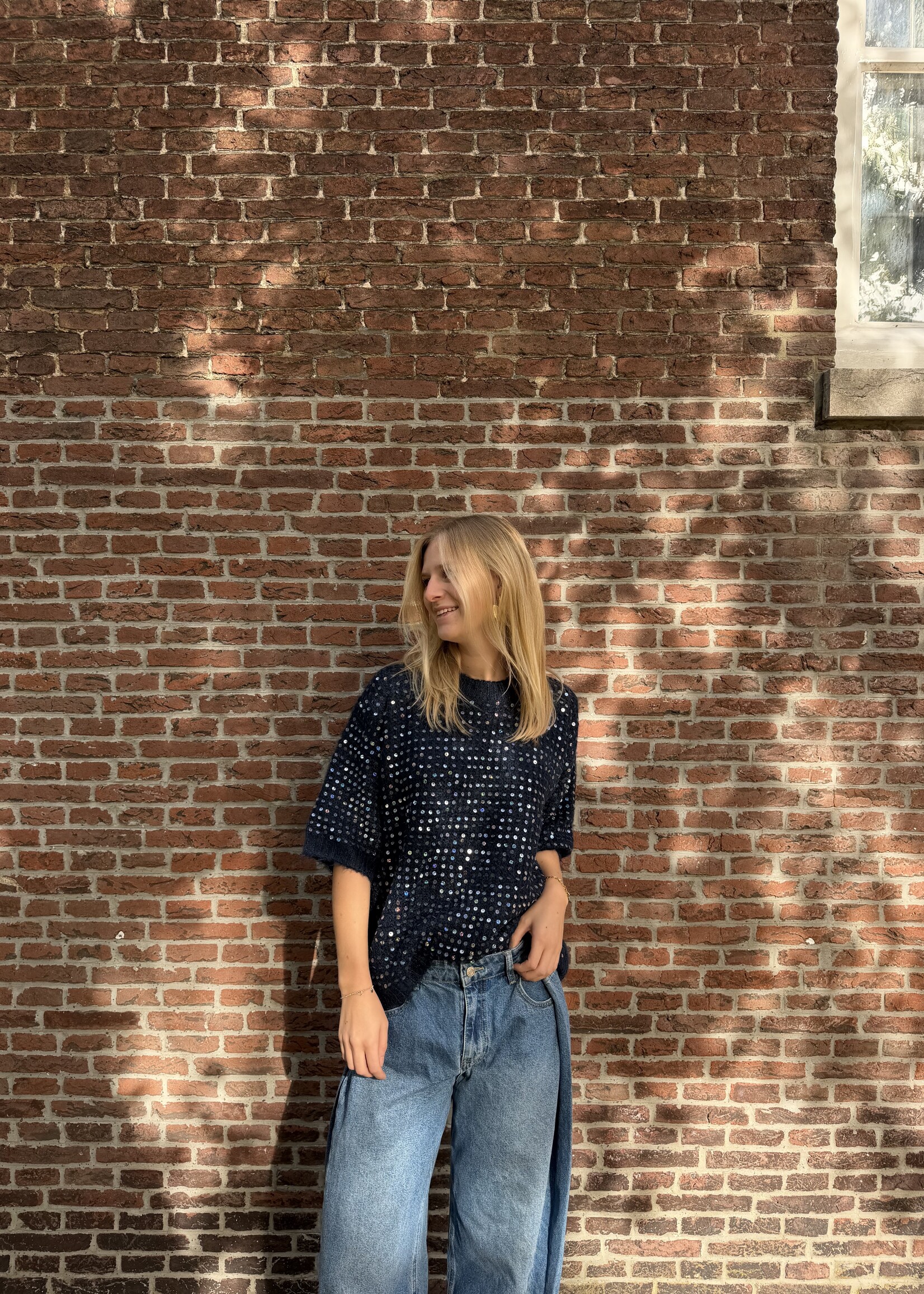 Flo Boutique Trui Rosie Sparkle Navy