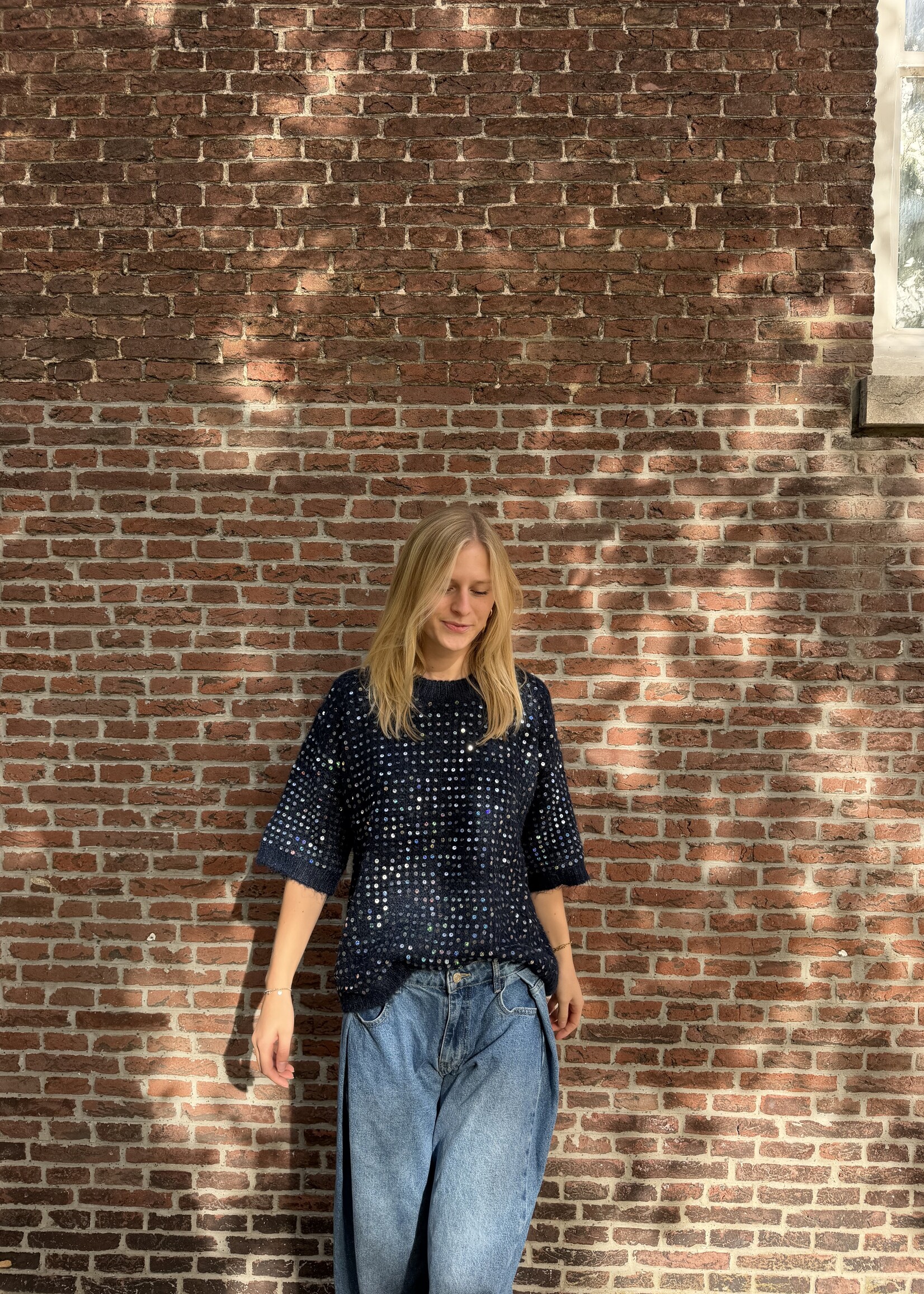 Flo Boutique Trui Rosie Sparkle Navy