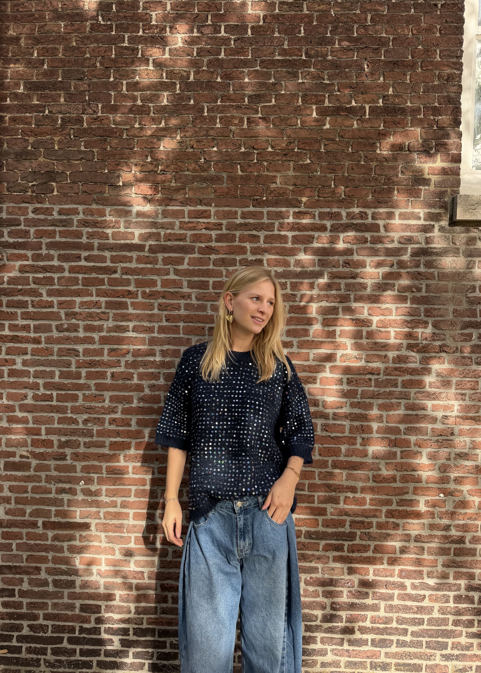 Flo Boutique Trui Rosie Sparkle Navy