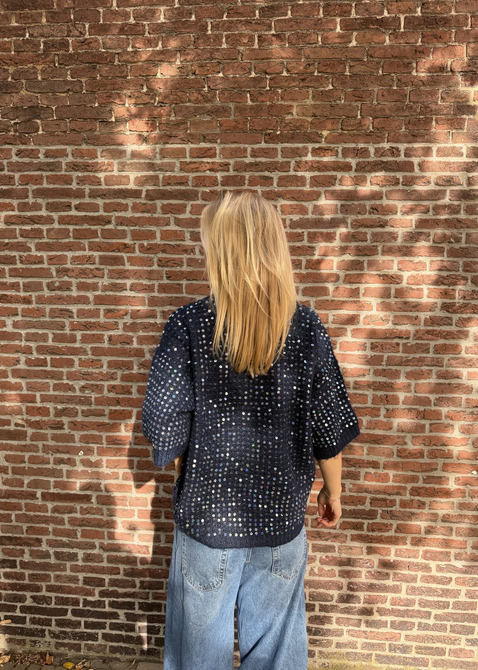 Flo Boutique Trui Rosie Sparkle Navy