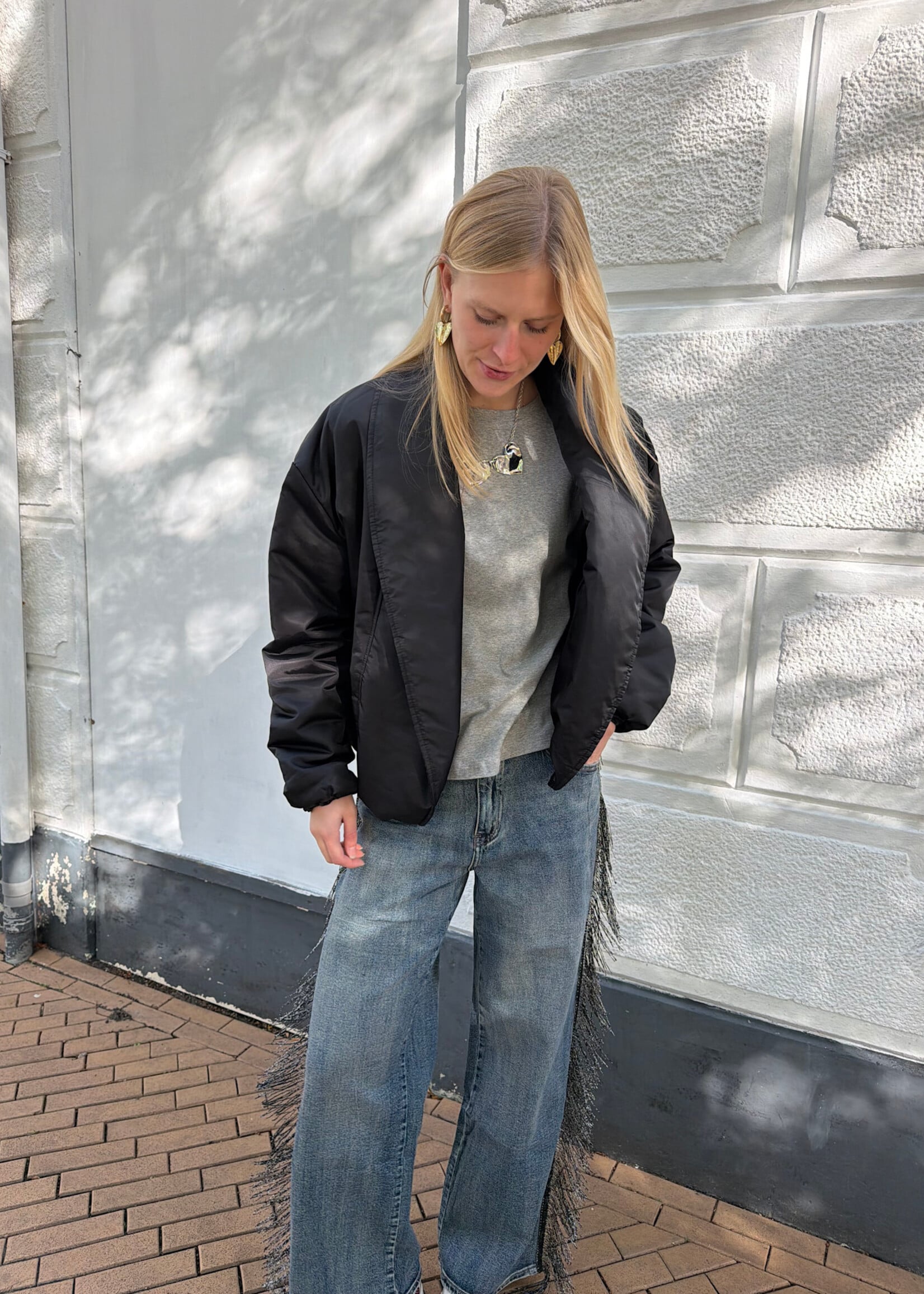 Flo Boutique Wide Leg Jeans Joly Fringes