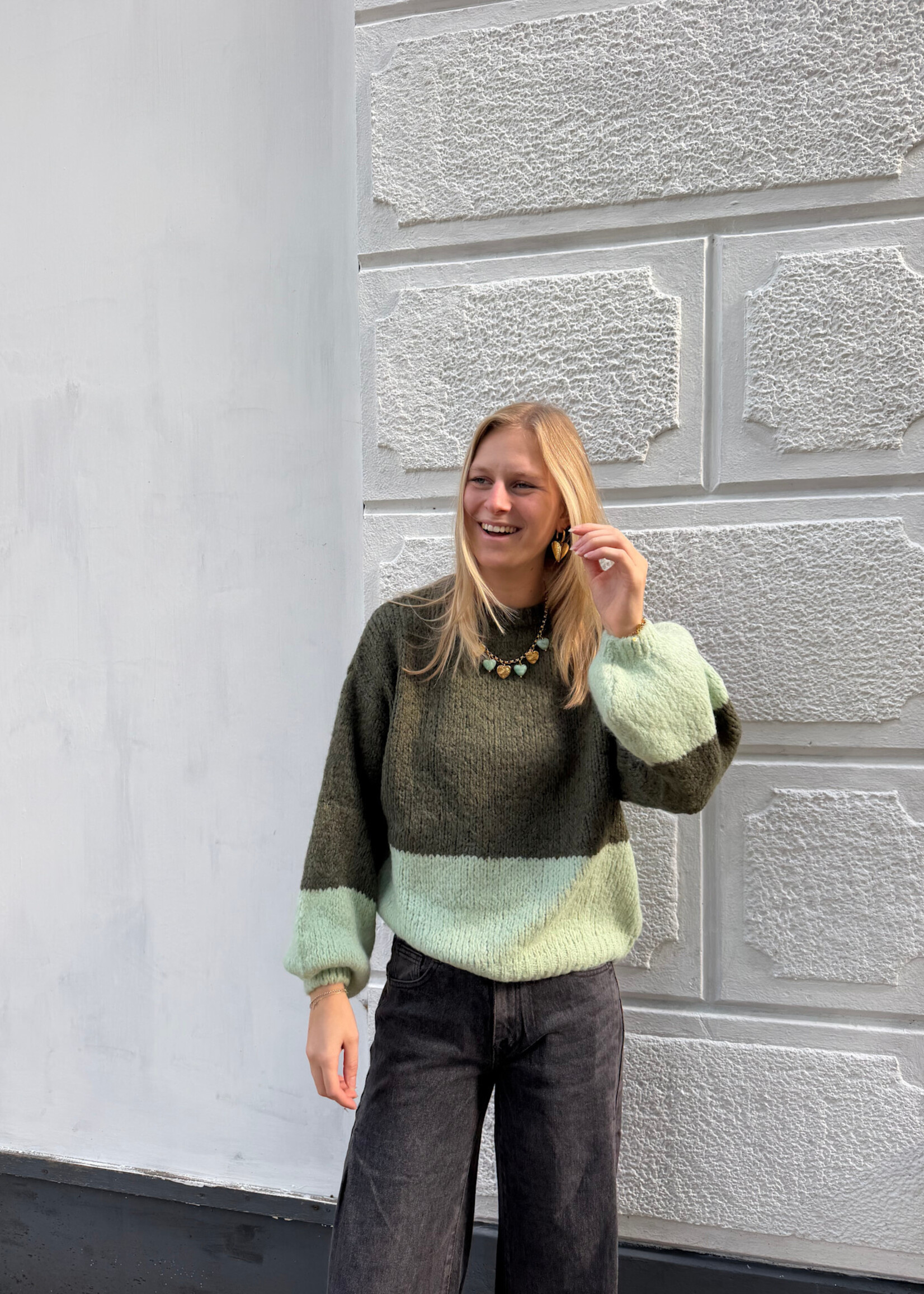 Flo Boutique Trui Skyler Green
