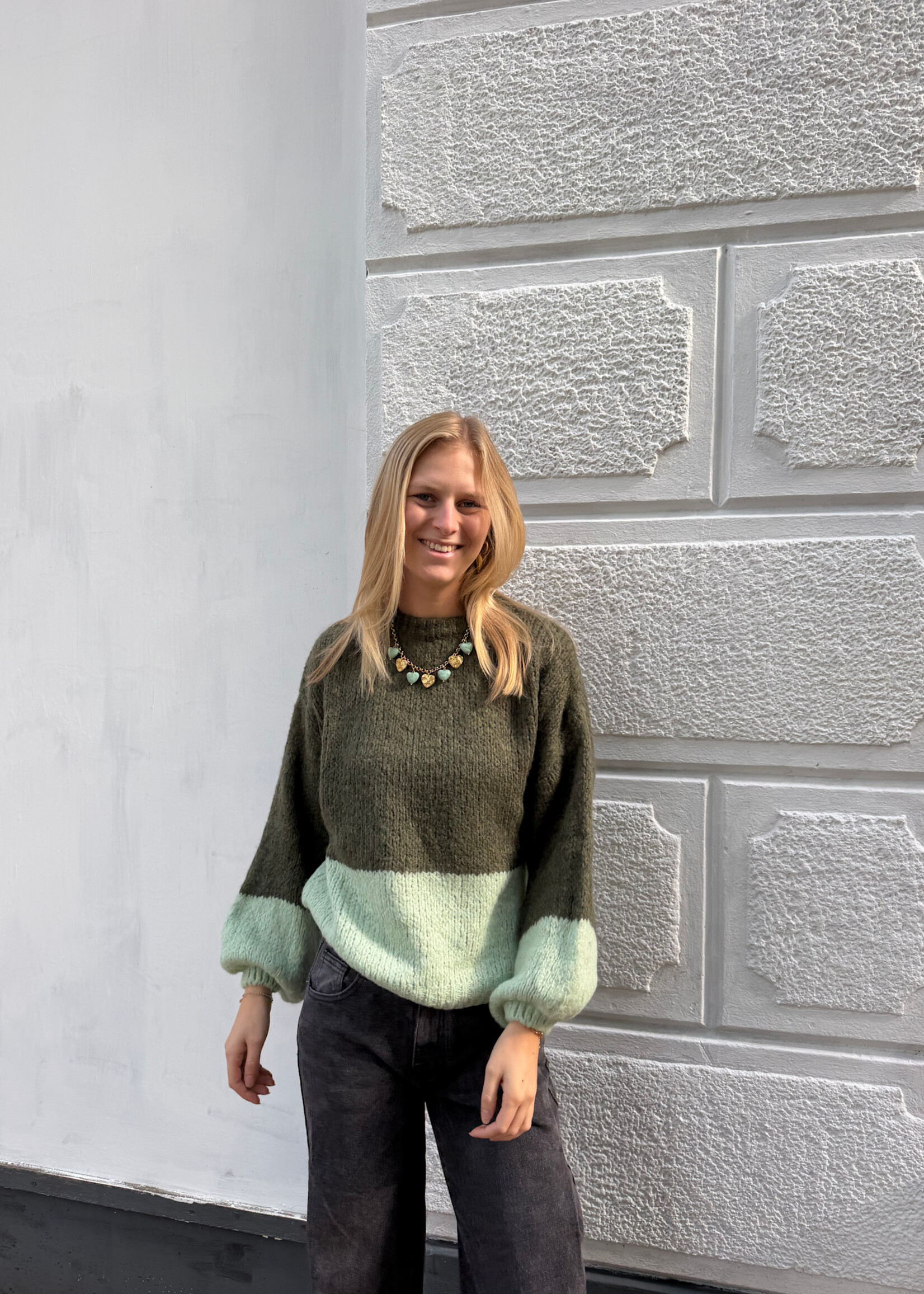 Flo Boutique Trui Skyler Green