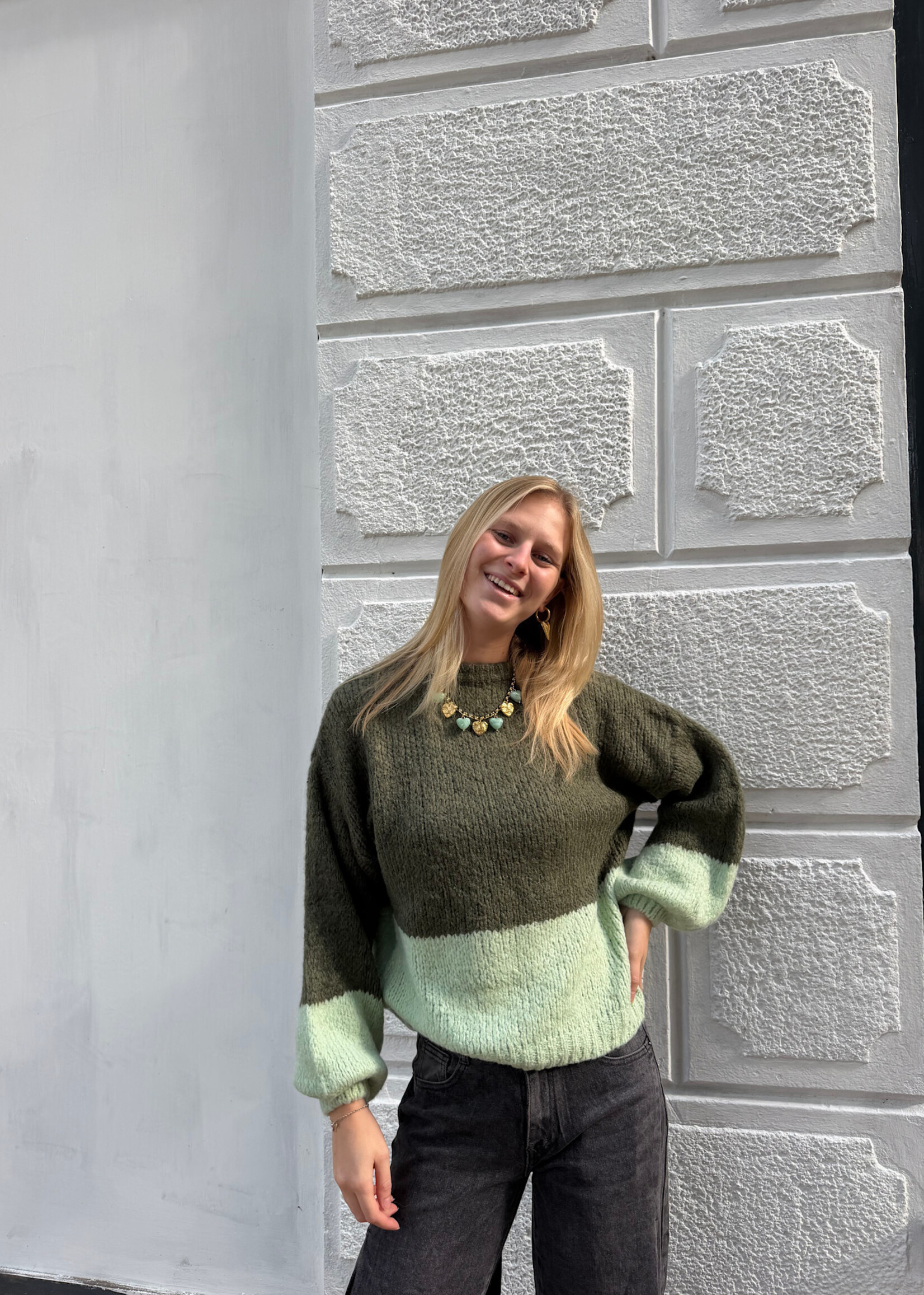 Flo Boutique Trui Skyler Green
