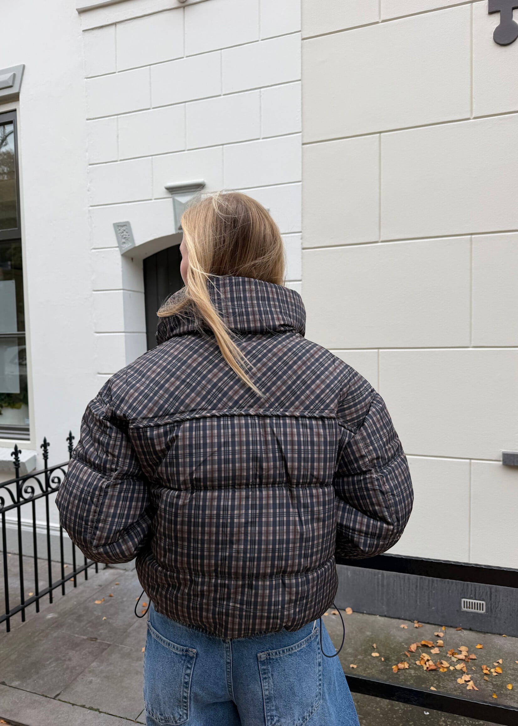 Flo Boutique Puffer Jacket Myla Checked